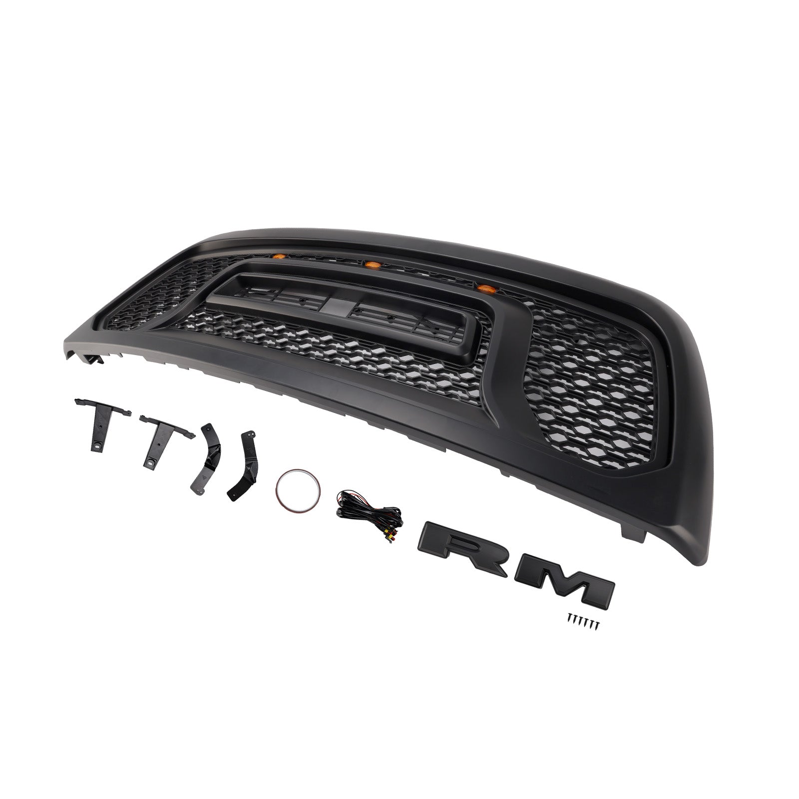 2010-2018 Dodge Ram 2500/3500 Laramie Limited W/ Led Light Front Bumper Grille