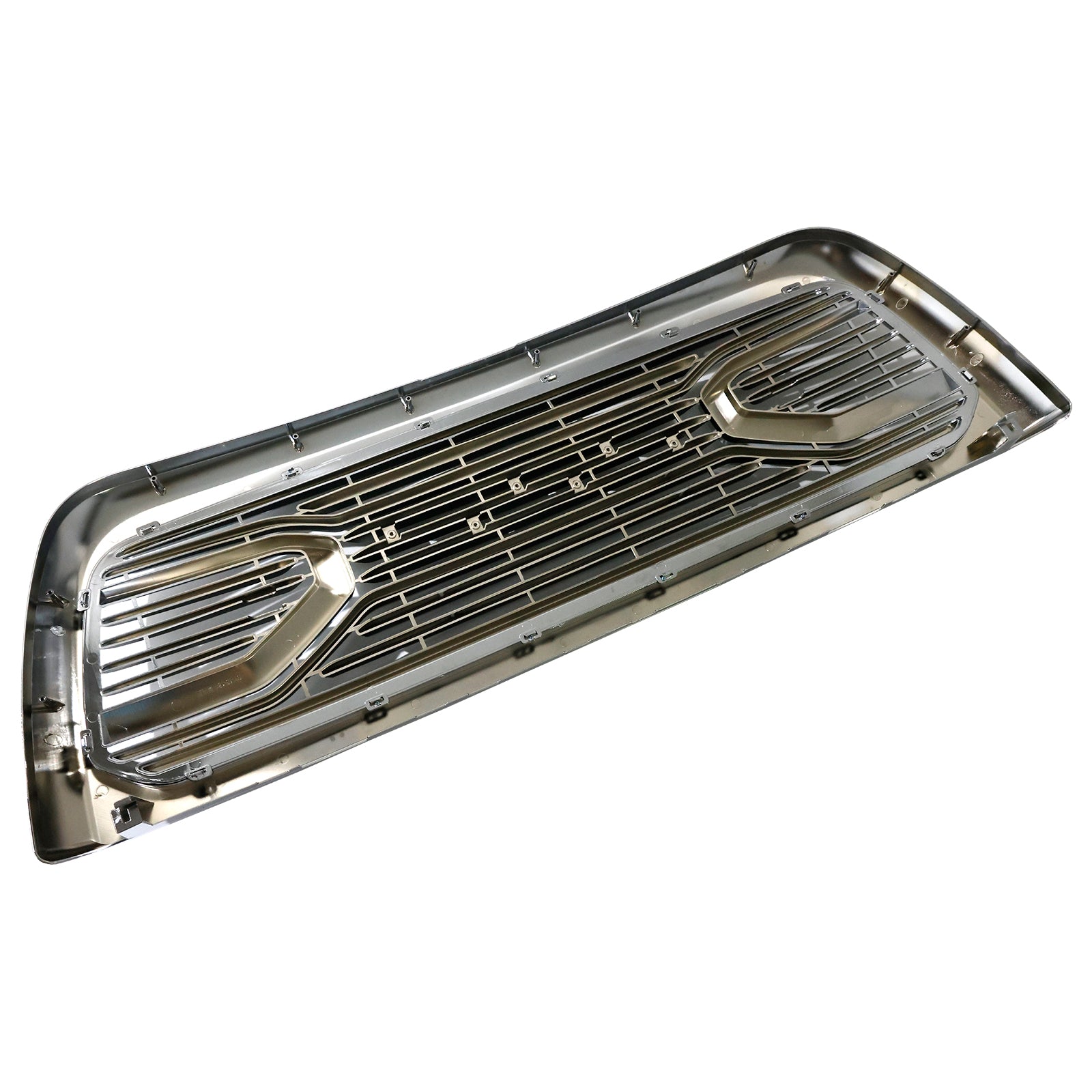 Dodge Ram 2500/3500 2010-2018 Laramie W/ Led Light Chrome Front Bumper Grille