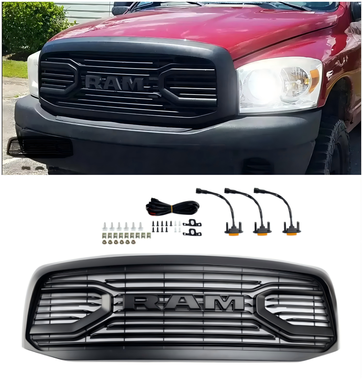 Grill Grill Grill Grill Dodge RAM 1500 06-08 RAM 2500 3500 2006-2009