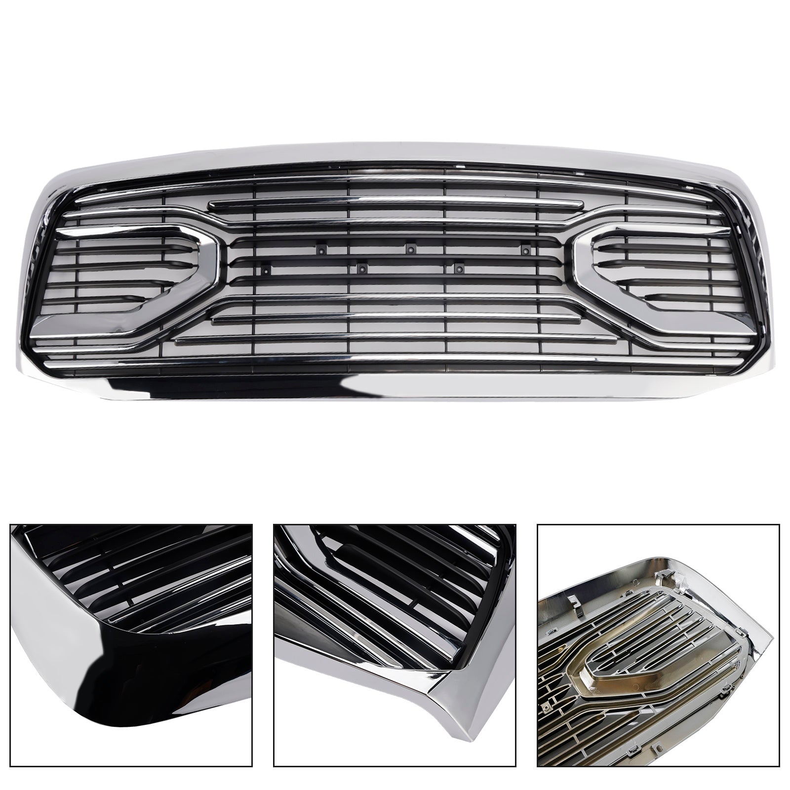 2006-2009 Dodge RAM 2500 Chrome Front Bumper Grill Grille