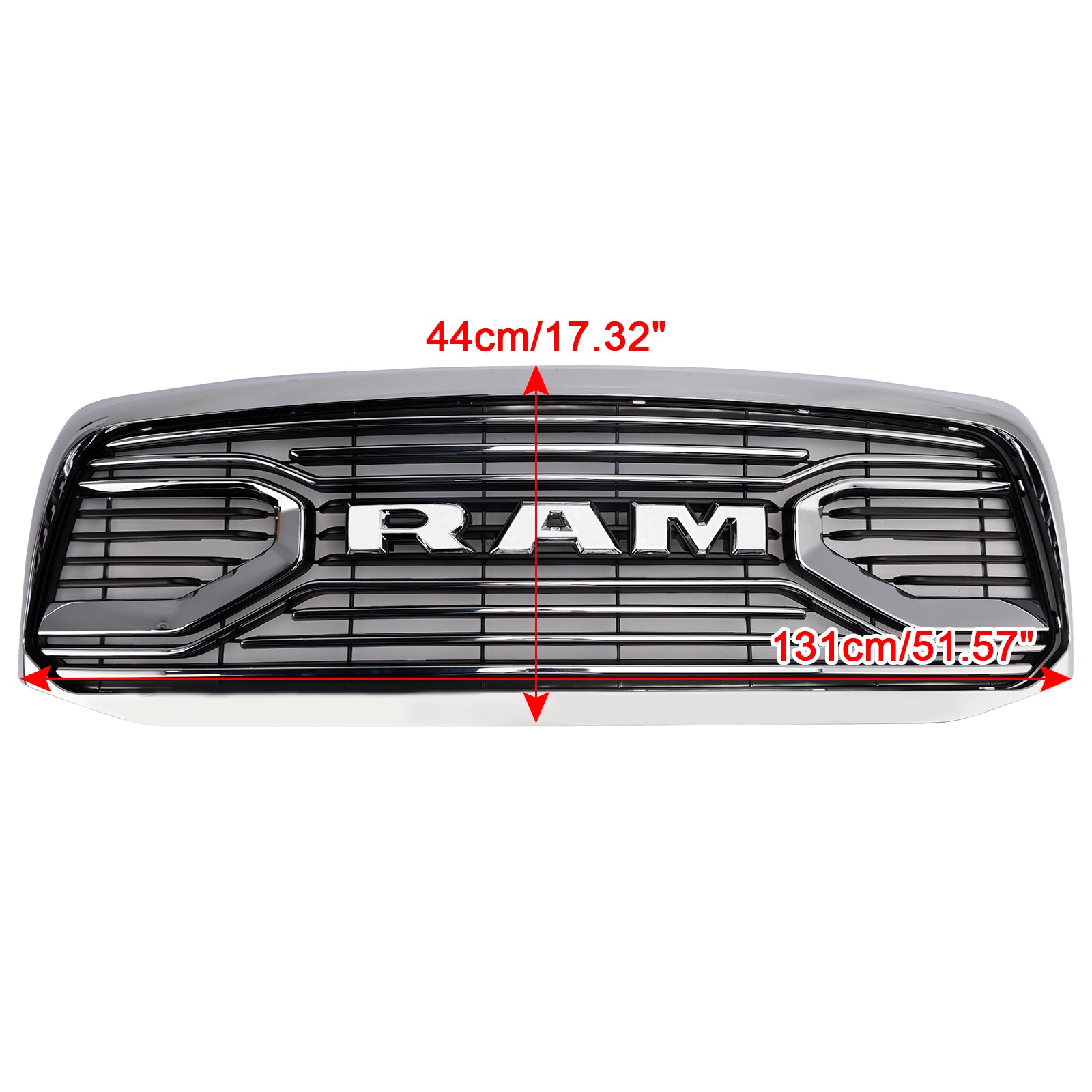 2006-2009 Dodge RAM 2500 Chrome Front Bumper Grill Grille