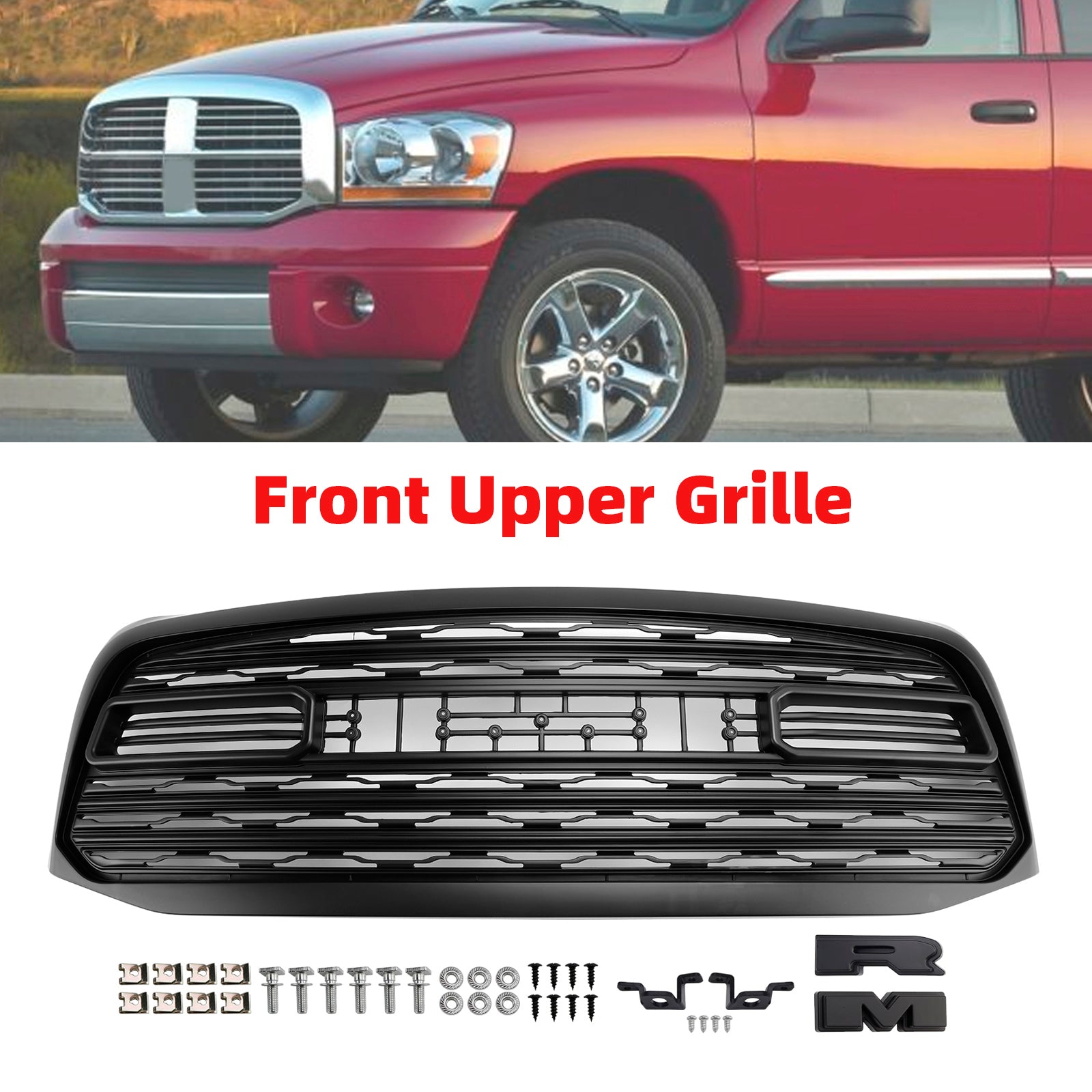 2006-2009 Dodge RAM 3500 LTD Style Front Bumper Grill Grille
