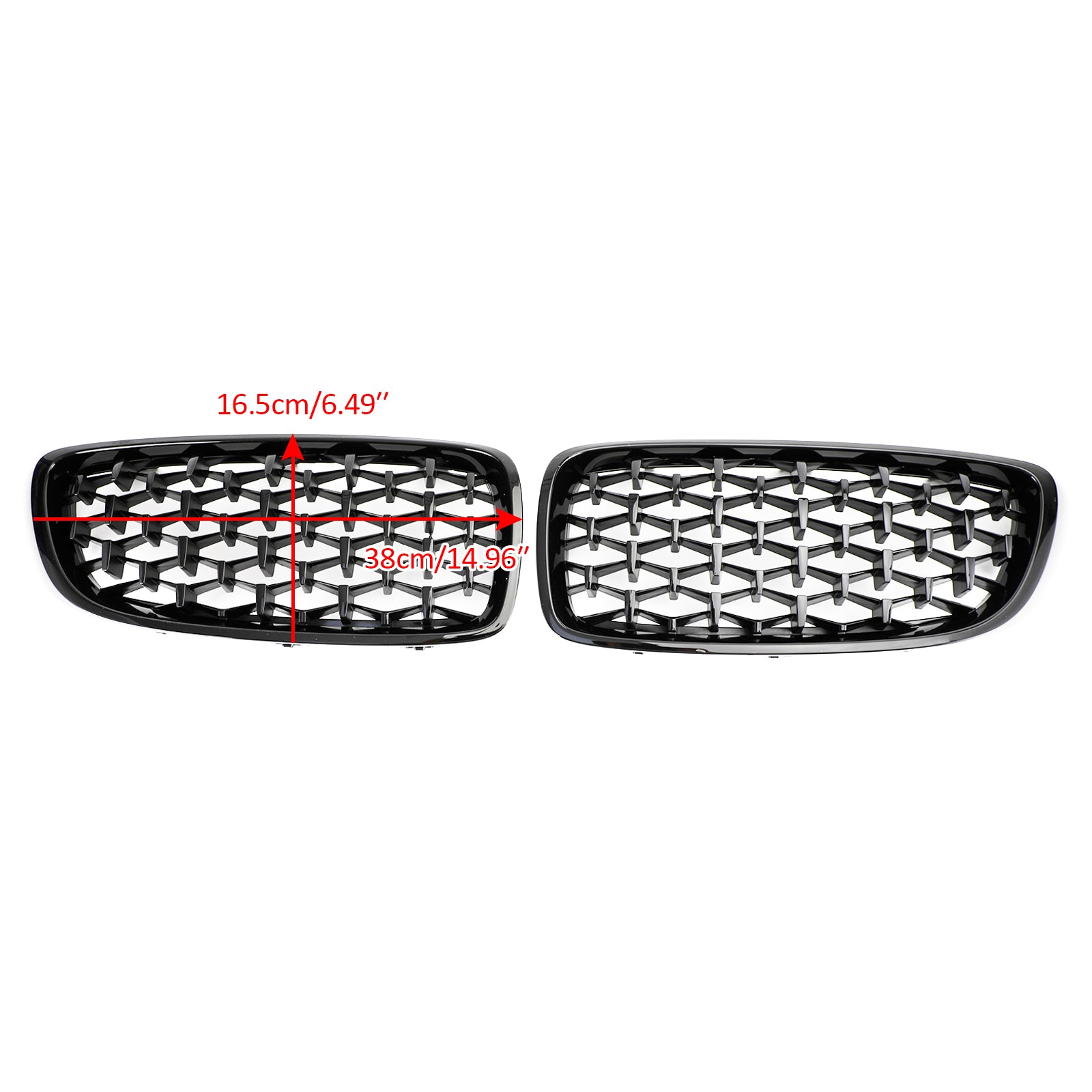 2014-2018 BMW 4 Series F32 F33 F36 F82 M4 Alla modeller Diamond Front Upper Grille