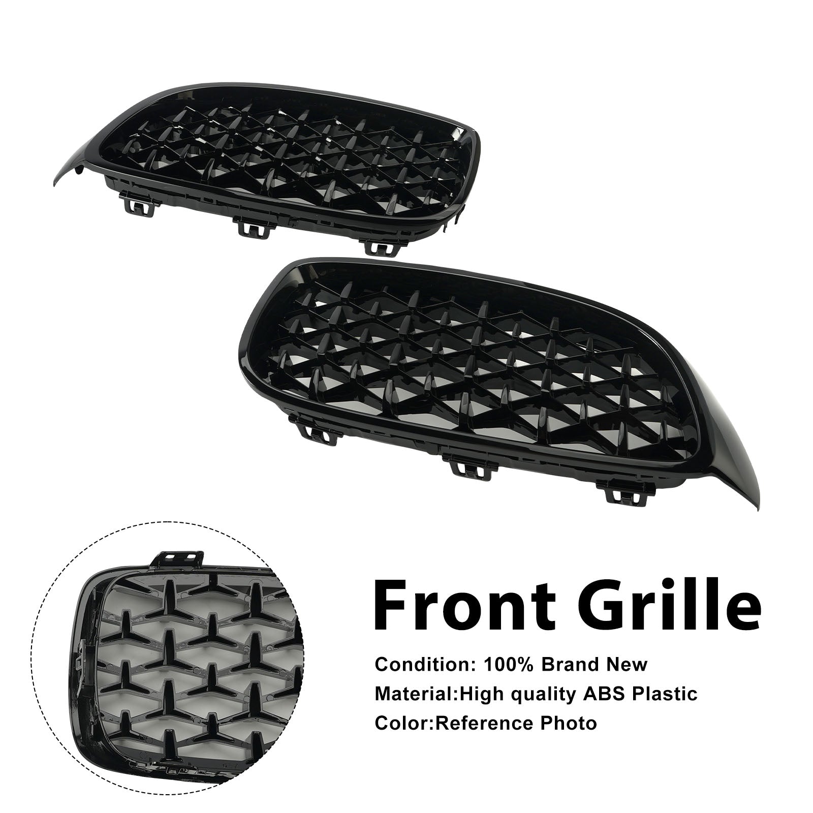 2014-2018 BMW 4 Sereis F32 F33 F36 F82 M4 All Models Diamond Front Upper Grille