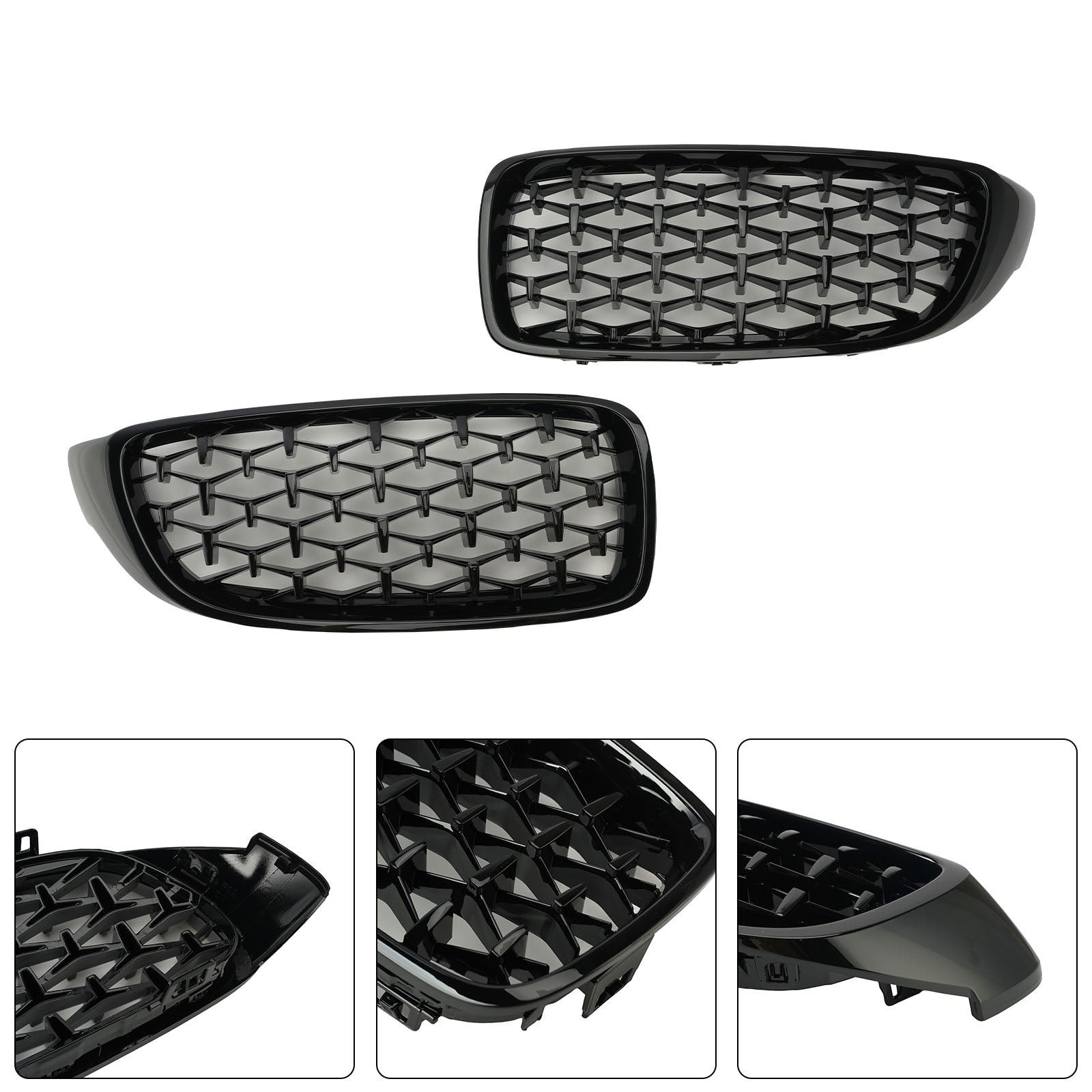 2014-2018 BMW 4 Sereis F32 F33 F36 F82 M4 All Models Diamond Front Upper Grille