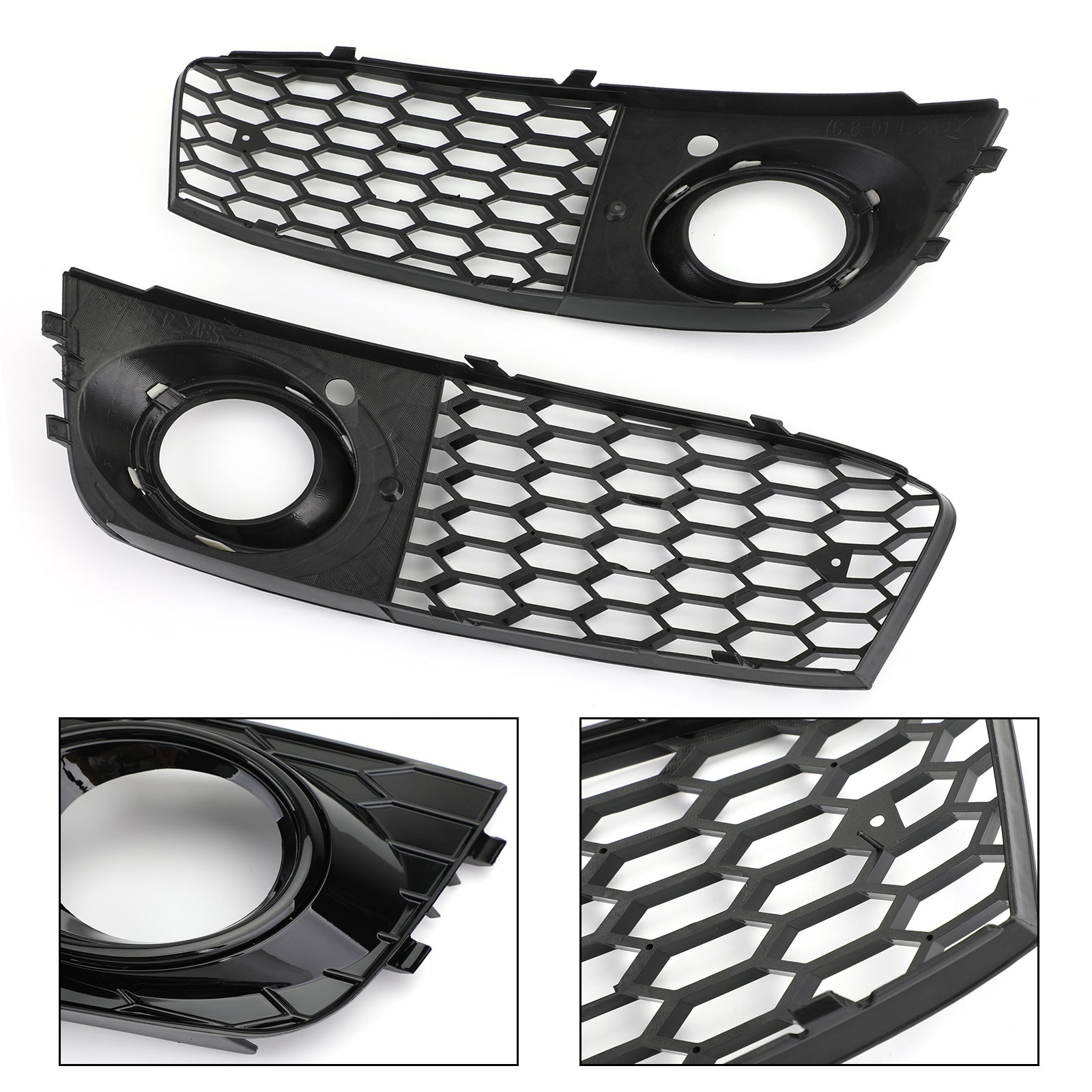 Audi A4 B8 RS4 2009 2010 2012 2012 Honeycomb Mesh Fog Light Open Vent A4 Grille Inntak