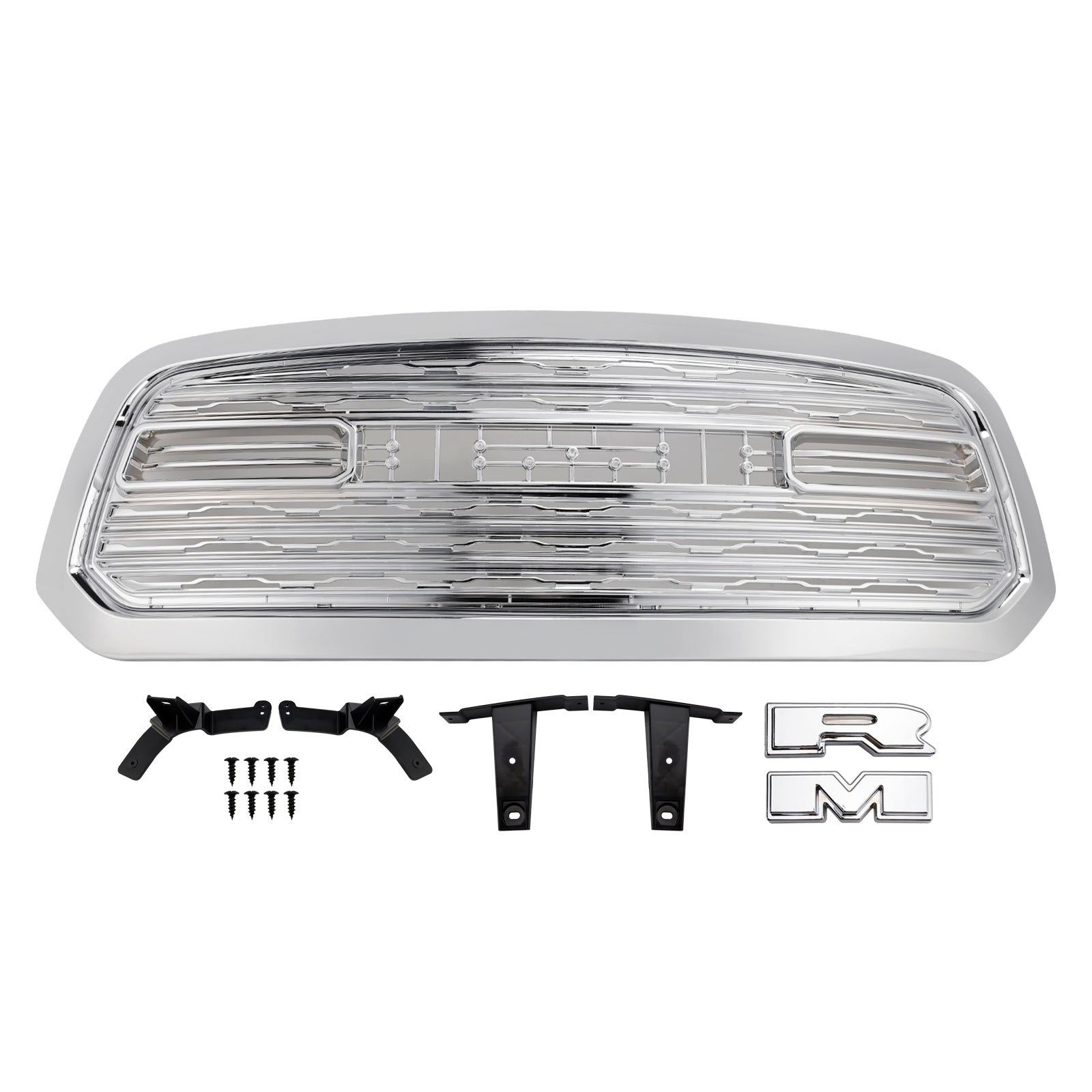 Grille de pare-chocs avant style Dodge Ram 1500 LTD 2013-2018 chromée