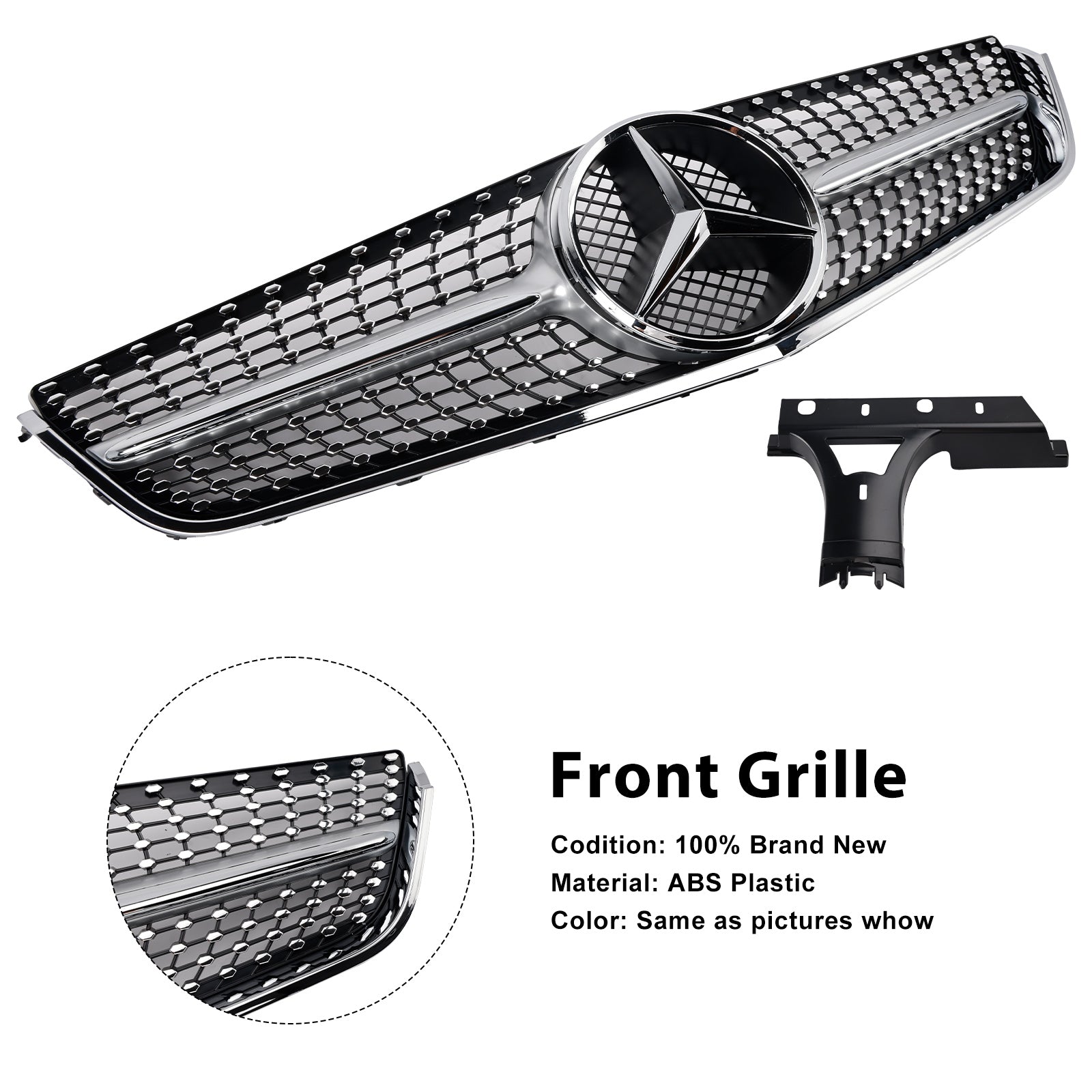 Mercedes E-Klasse 2009-2013 W207 C207 Voorbumper Grille Coupé