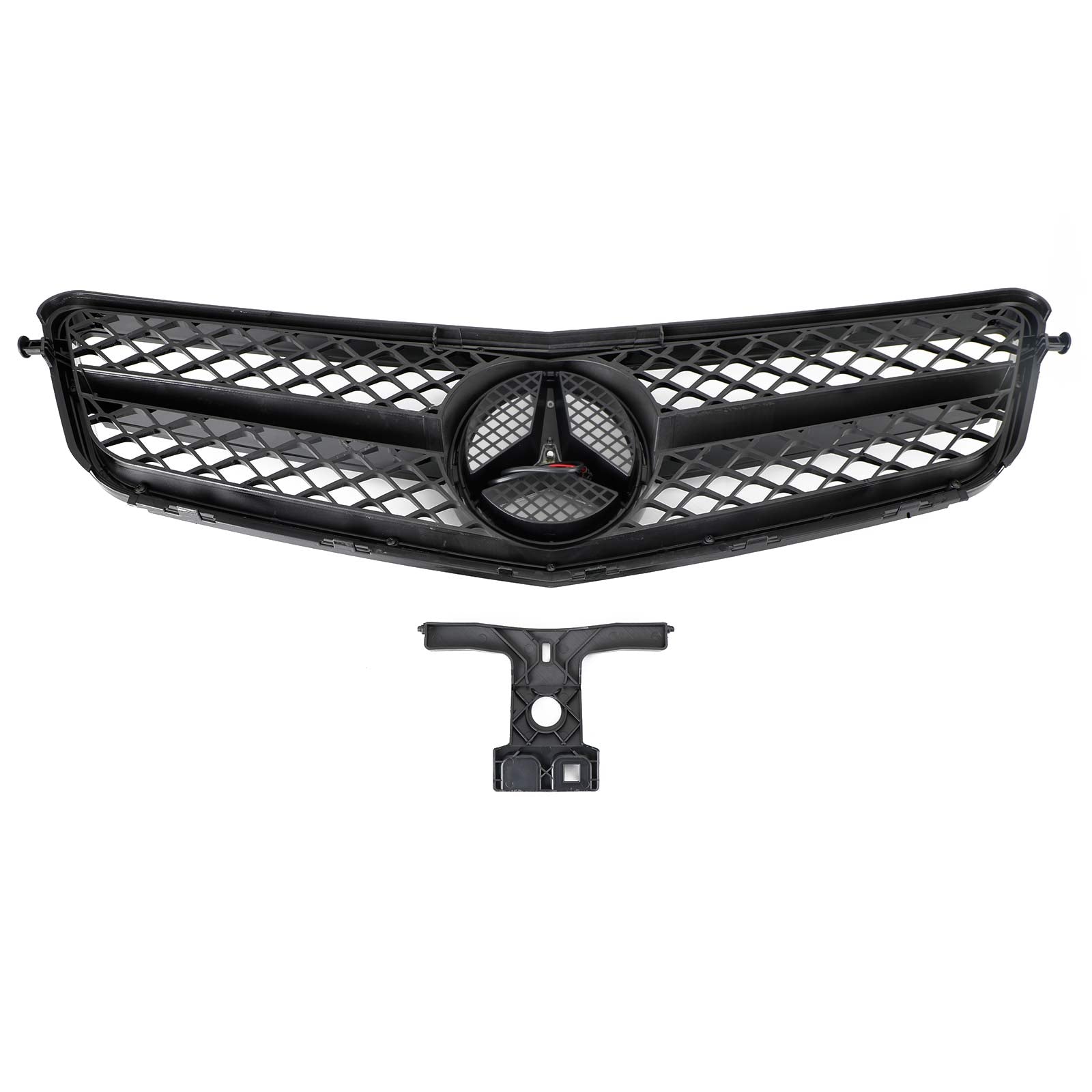 Clase C Benz 2008-2014 W204 Parrilla de parachoques delantera AMG con LED C300 C350