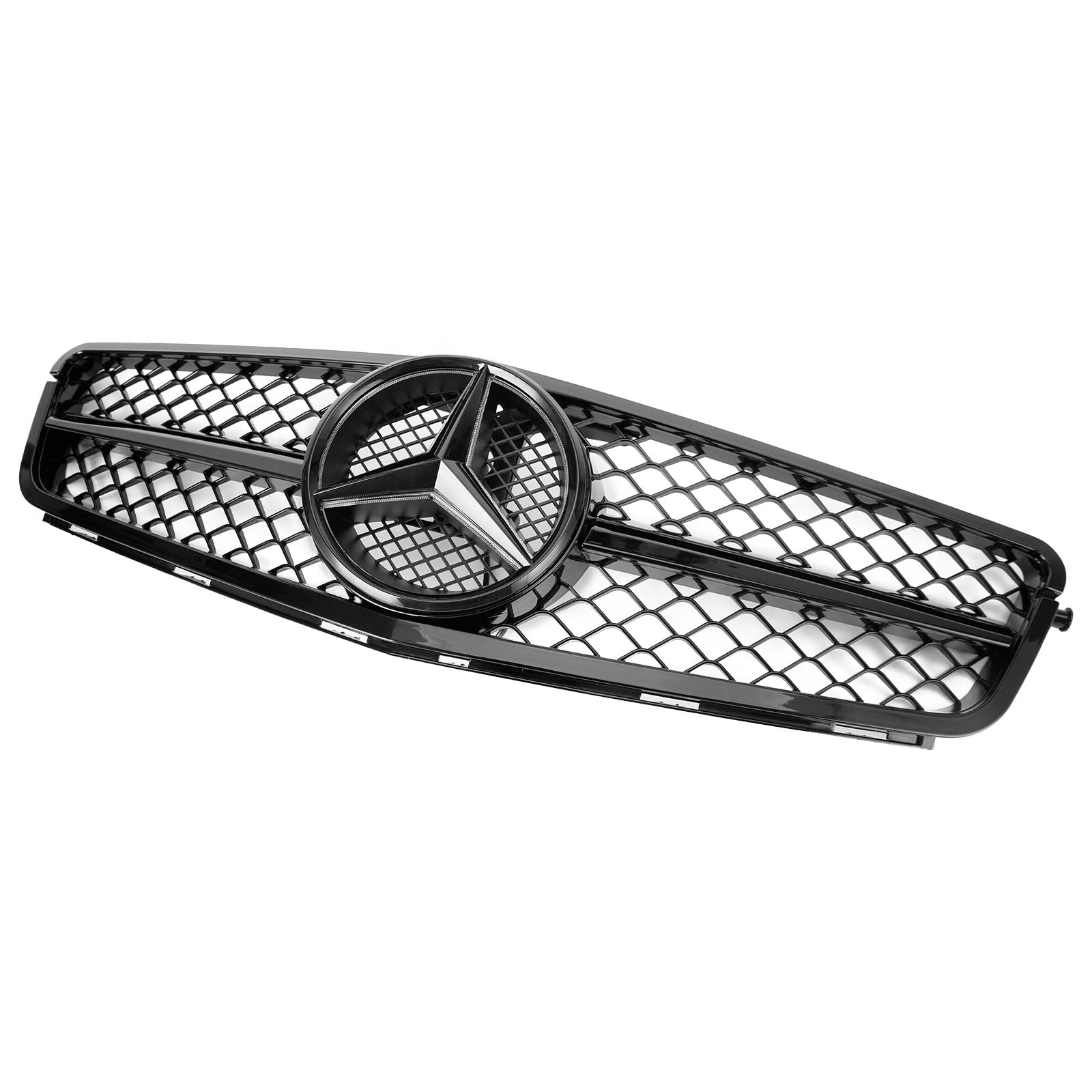 Clase C Benz 2008-2014 W204 Parrilla de parachoques delantera AMG con LED C300 C350