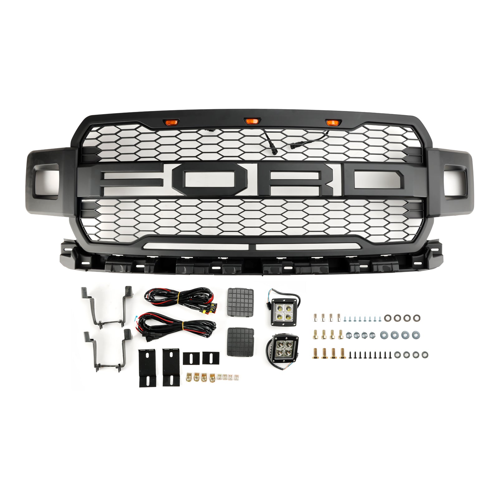 2018-2020 Ford F150 Super Duty Front Bumper Grill Grill W/ LED