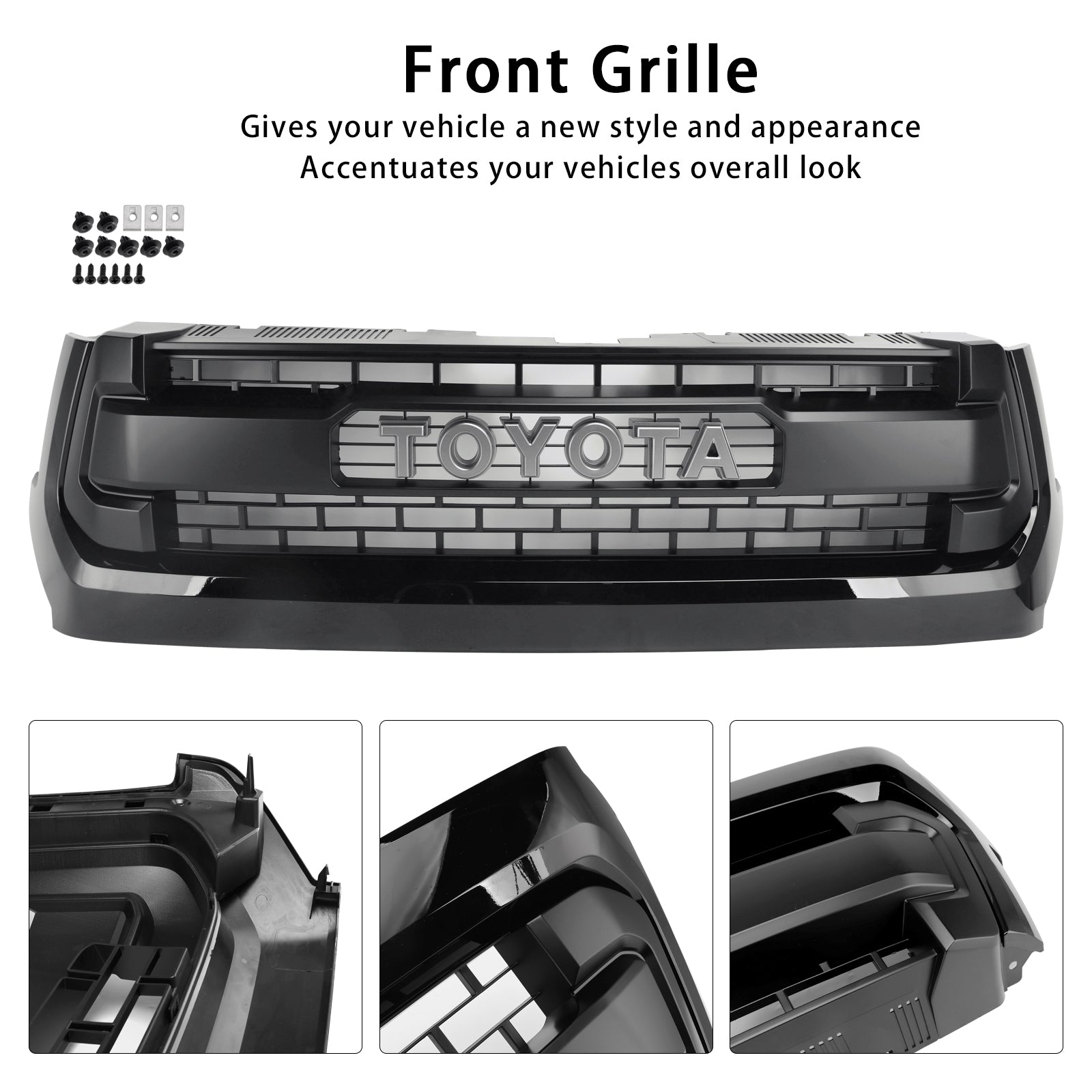 2014-2018 Toyota Tundra TRD PRO Black Honeycomb Front Grill Grille