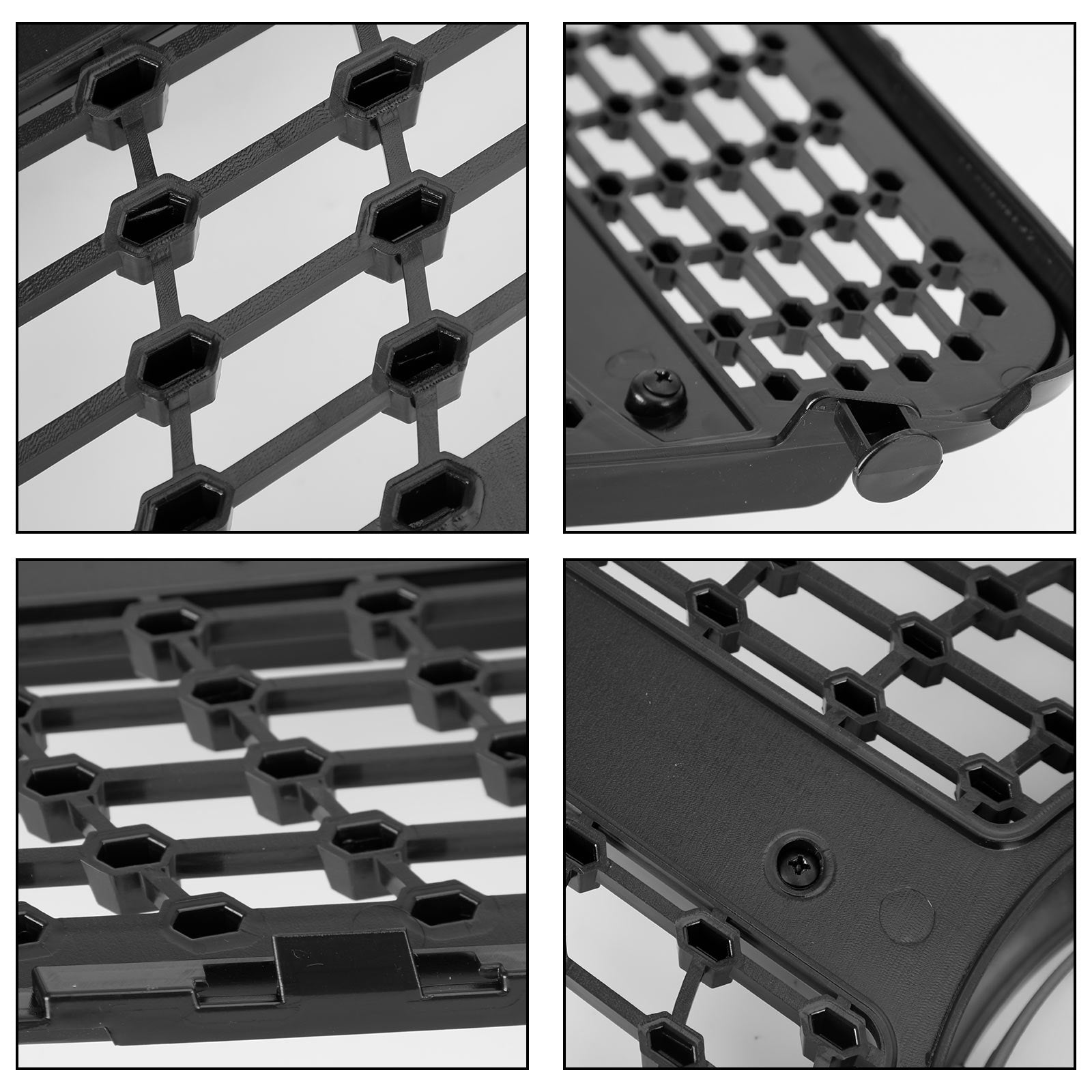 2008-2014 Benz C-Class W204 C180/C200/C230/C250/C280/C300/C350 Diamond Black Chrome Front Grille Grill Generic