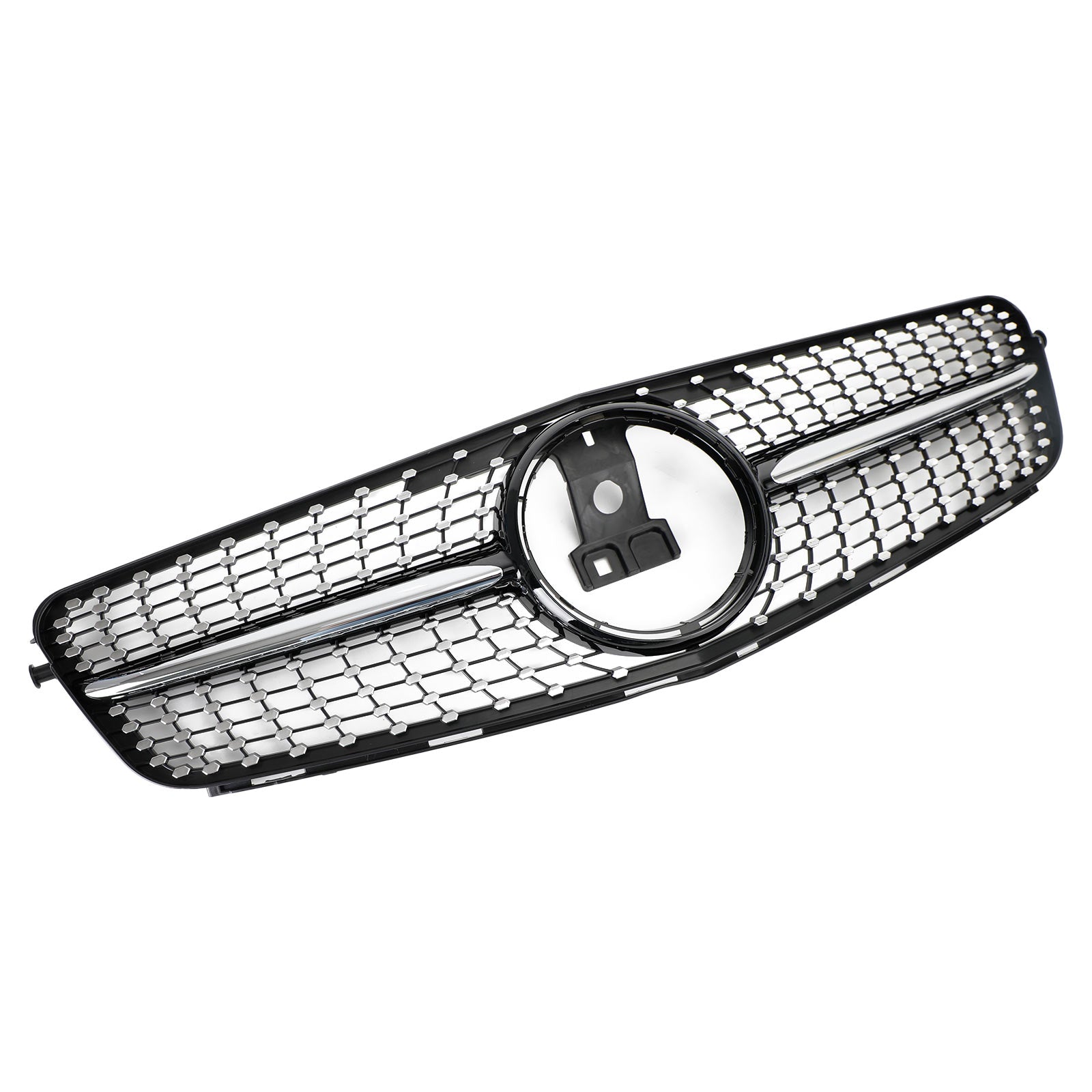 2008-2014 Benz C-Klasse W204 C180/C200/C230/C250/C280/C300/C350 Diamond Black Chrome Front Grille Grill Generiek