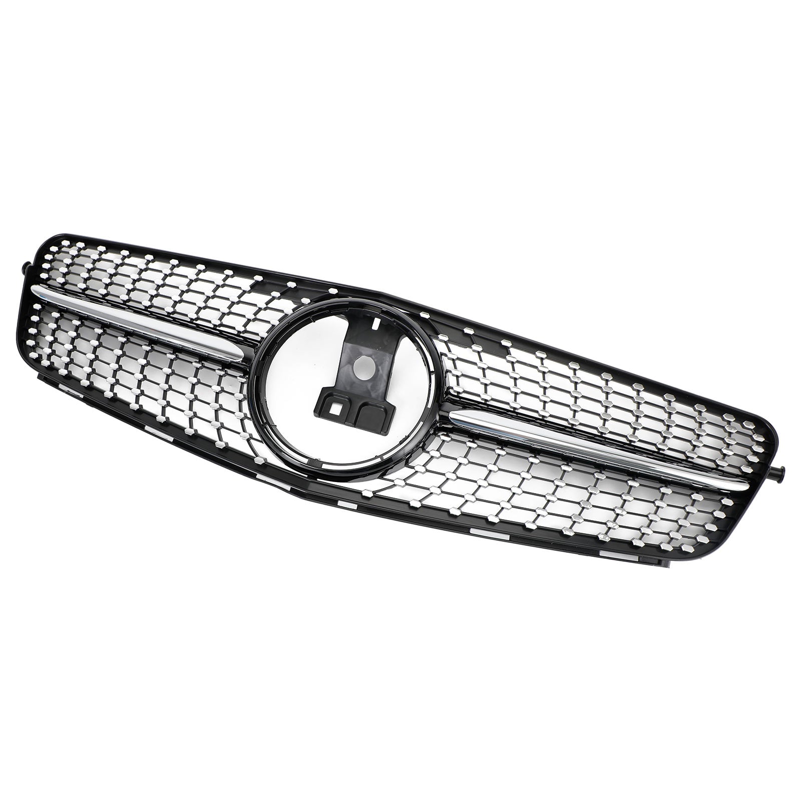2008-2014 Benz C-Class W204 C180/C200/C230/C250/C280/C300/C350 Diamond Black Chrome Front Grille Grill Generic