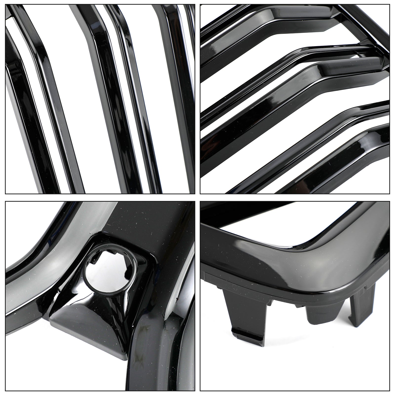 2020-2022 BMW X6 G06 M50I com Funda da câmera Grade do para-choque dianteiro Grill Black