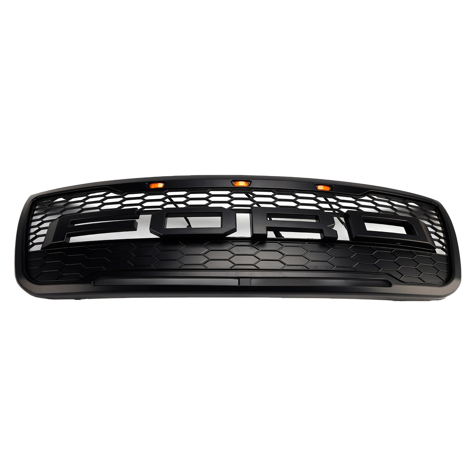 Rejilla de parachoques superior delantero compatible con Ford Explorer 2012-2015 con luces grises