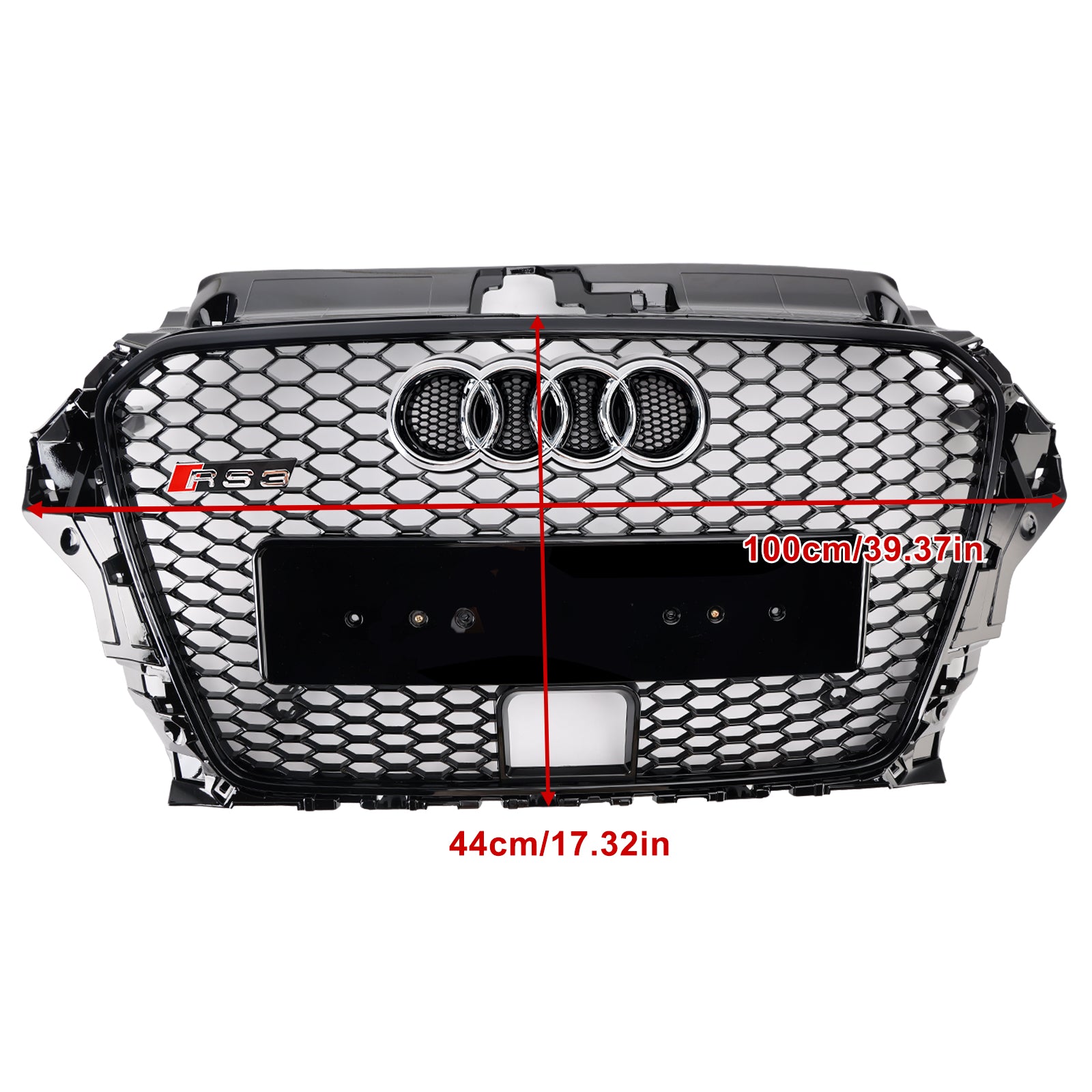 2013-2016 Audi A3 8V1/Sline/S3 met ACC RS3-stijl voorbumpergrille