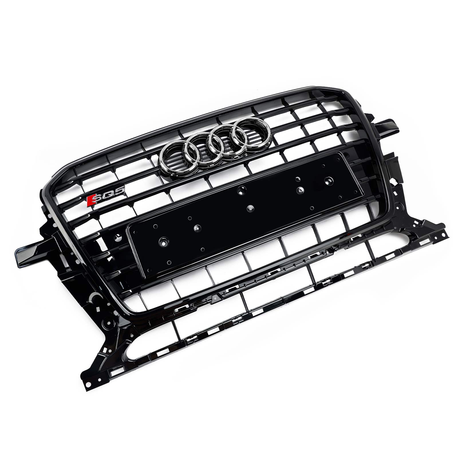 2013-2017 Audi Q5 SQ5 8R Svart RSQ5 Style Honeycomb Mesh Sport Hex Grill