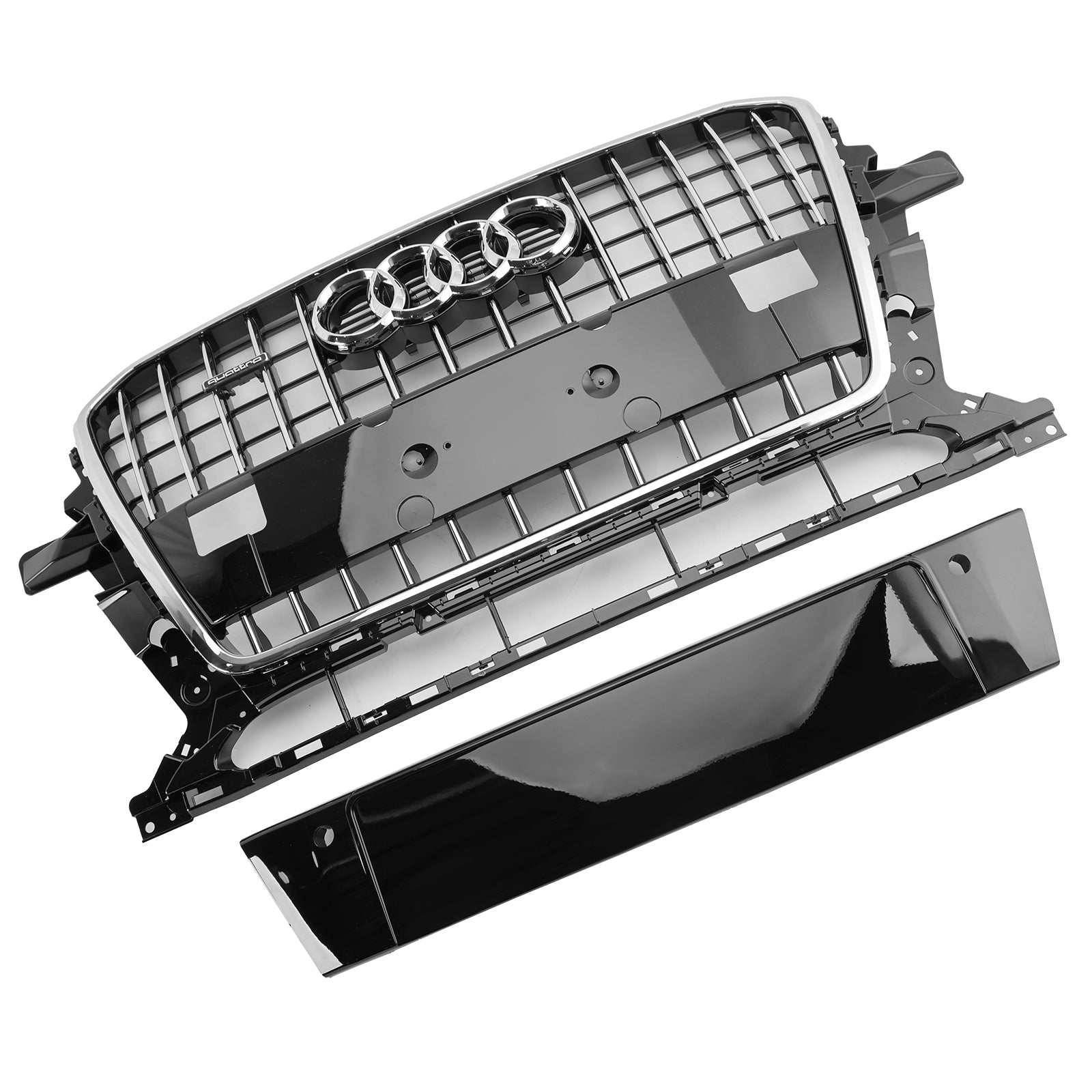 2013-2017 Audi Q5 SQ5 8R Chrome Front Mesh Sport Hex Grille Grill
