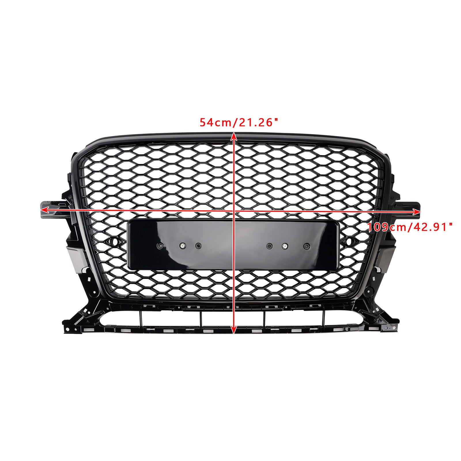 2013-2017 Audi Q5 SQ5 Gloss Black Front Honeycomb Bumper Grill Grill