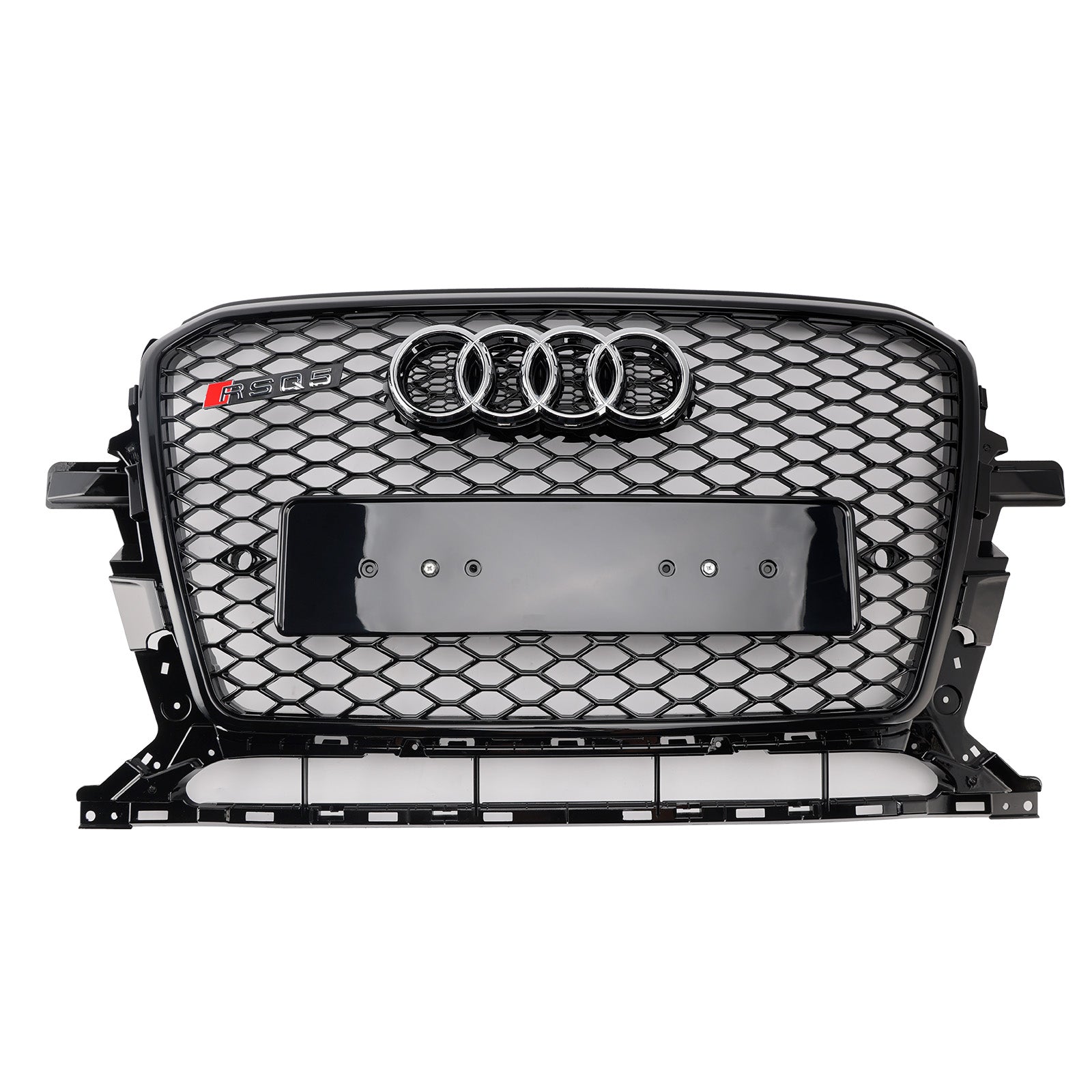 2013-2017 Audi Q5 Sq5 Gloss Black Front Honeycomb Bumper Grill Grill