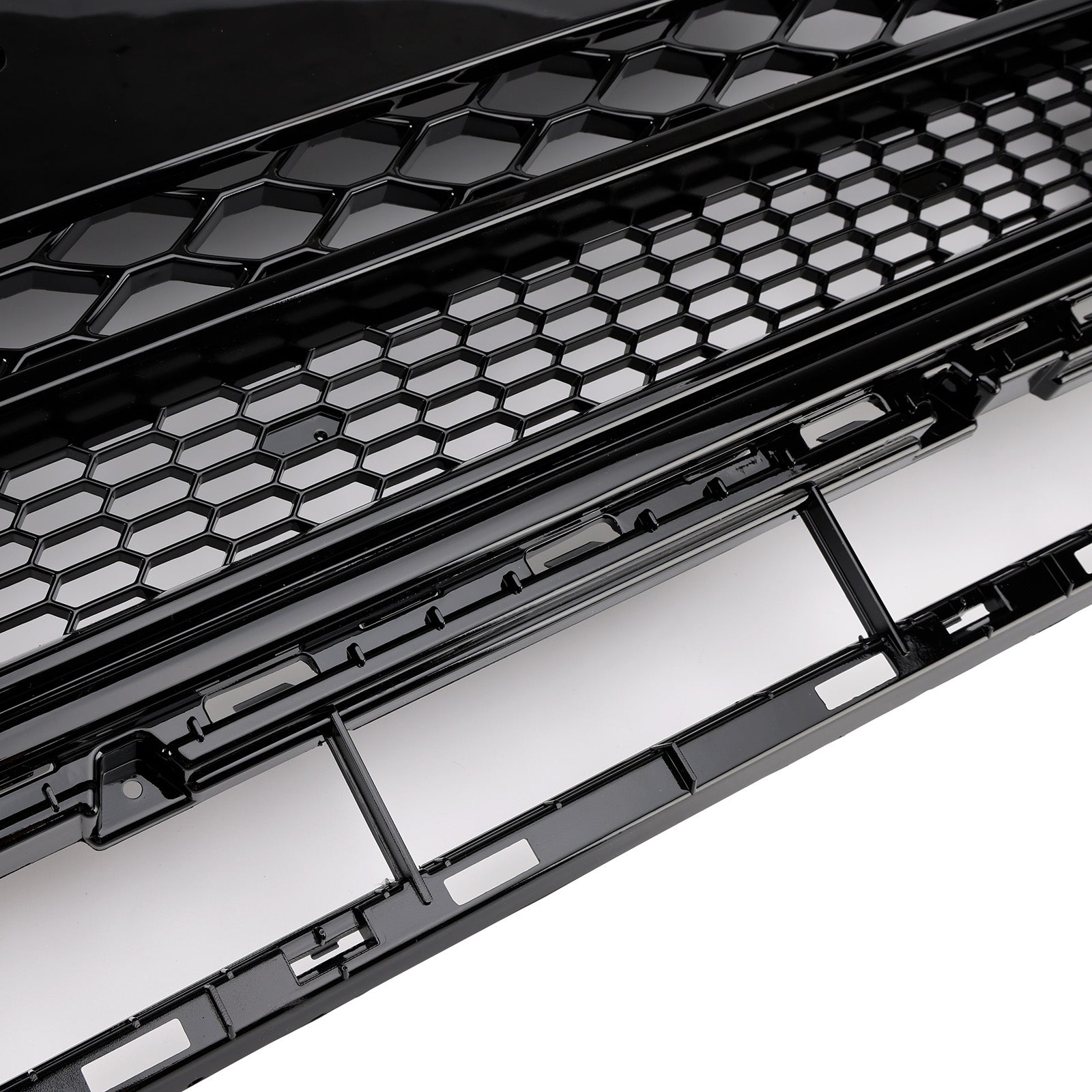 2013-2017 Audi Q5 Gloss Black Front Honeycomb Bumper Grille Grill
