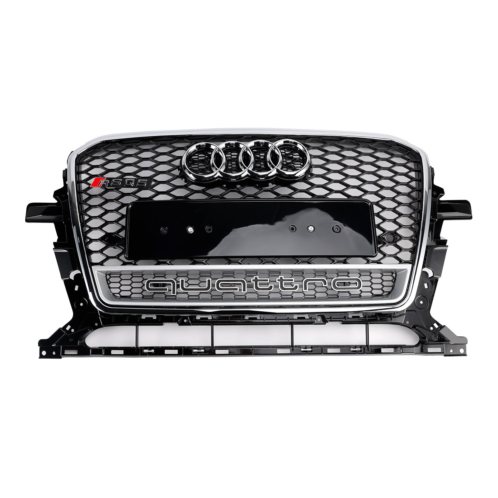 2013-2017 Audi Q5 Krom/Svart Främre Honeycomb Bumper Grille