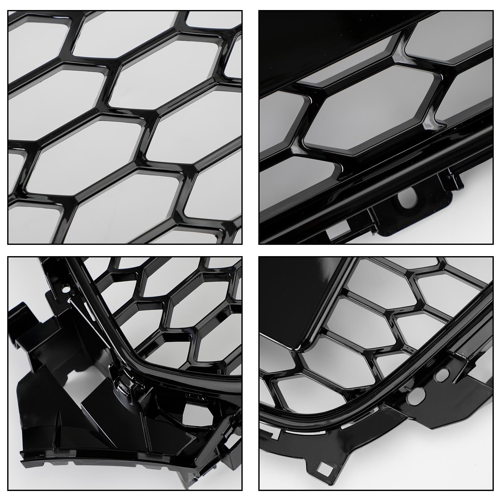 2013 2014 2015 2016 Audi A4 S4 B8.5 RS4 Style Grille de pare-chocs avant en maille noir brillant