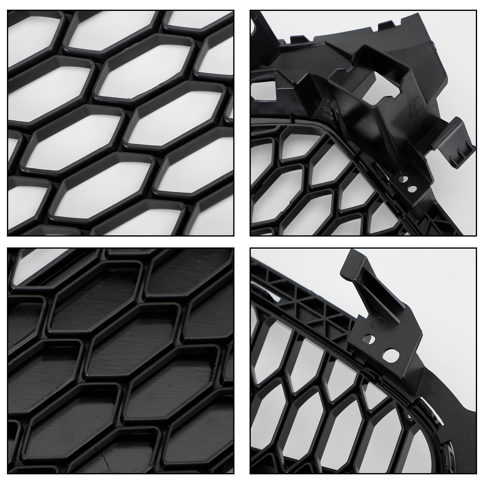 2013 2014 2015 2016 AUDI A4 S4 RS4 Mesh Front Challed Grille Grill Bloss Black