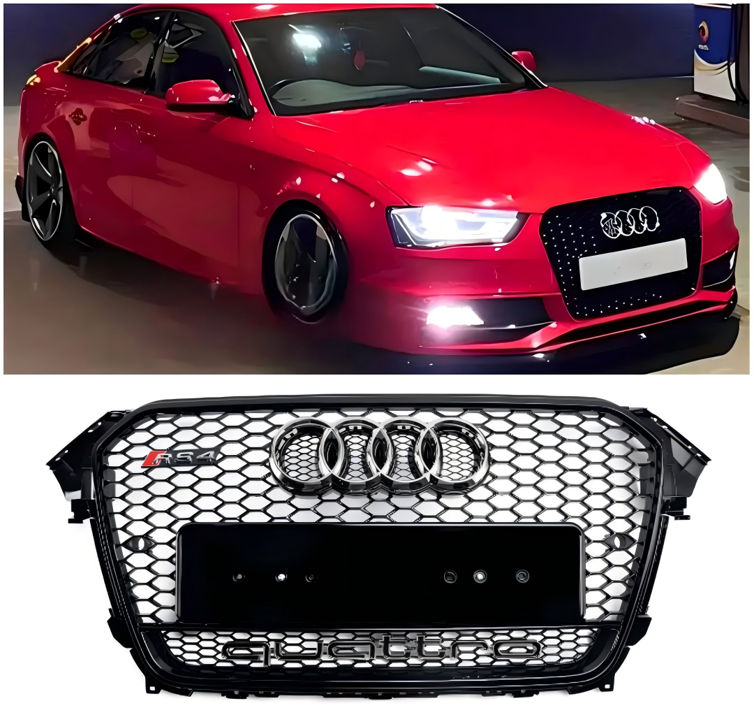 2013-2016 Audi A4 S4 B8.5 w/ Quattro RS4 Style Front Bumper Grill Grill
