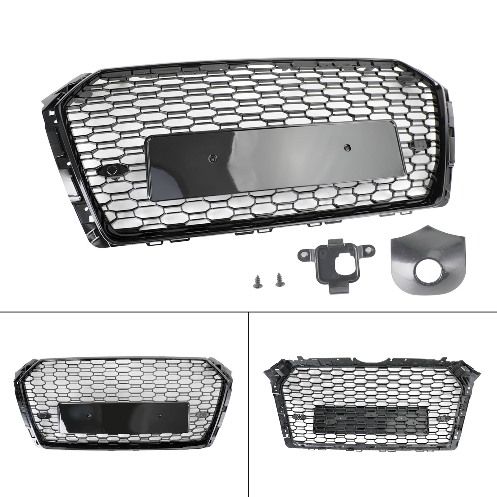 2017 2018 2019 Audi A4/S4 B9 RS4 Stijl Honingraat Mesh Hex Grille Grill Zwart