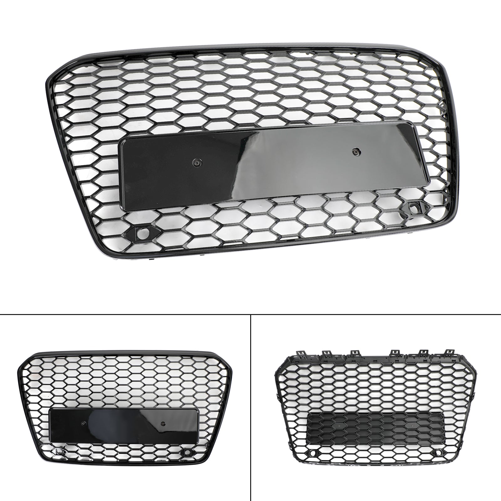 Grille de calandre de pare-chocs avant en maille nid d'abeille style Audi A5/S5 B8.5 2013-2016