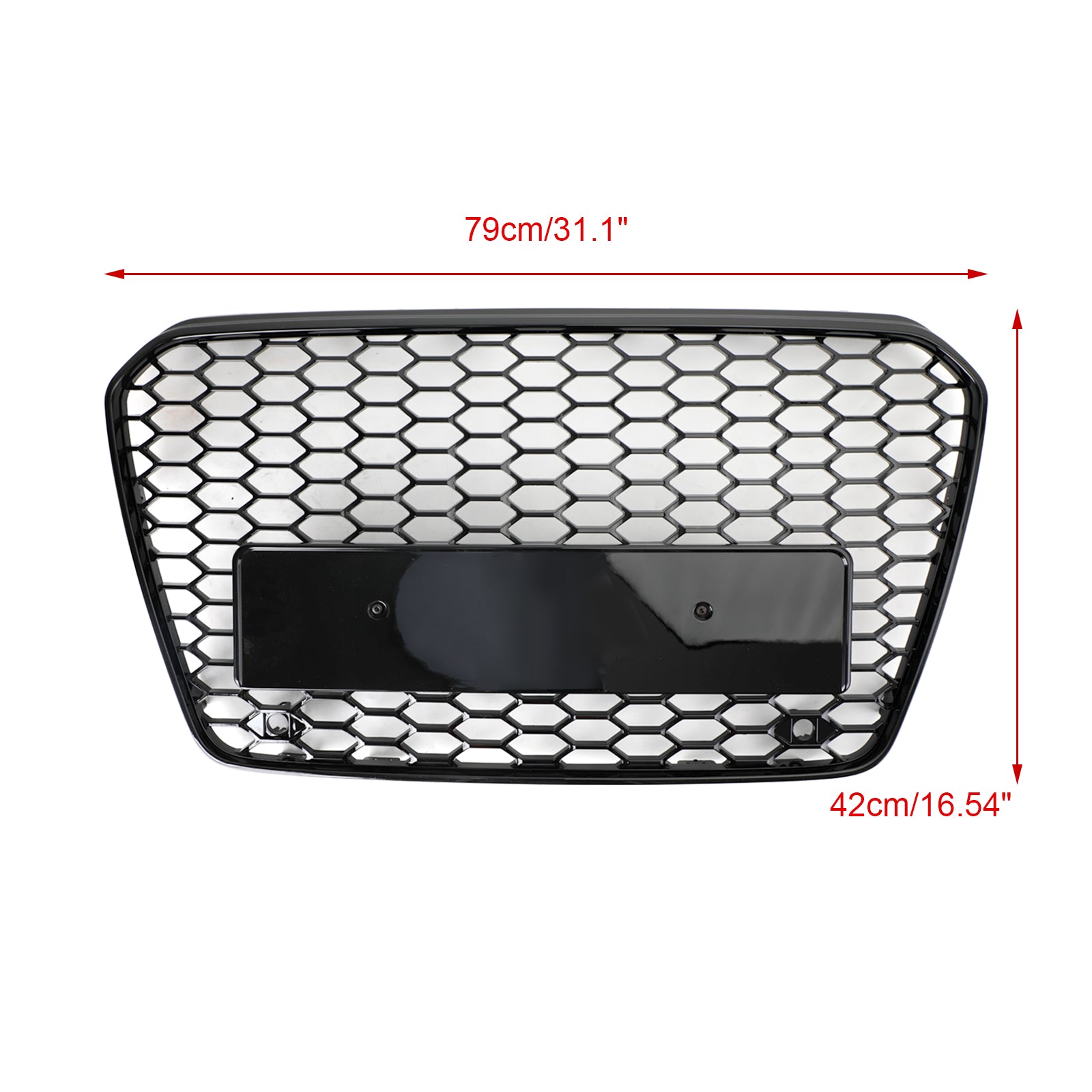 Grille de calandre de pare-chocs avant en maille nid d'abeille style Audi A5/S5 B8.5 2013-2016
