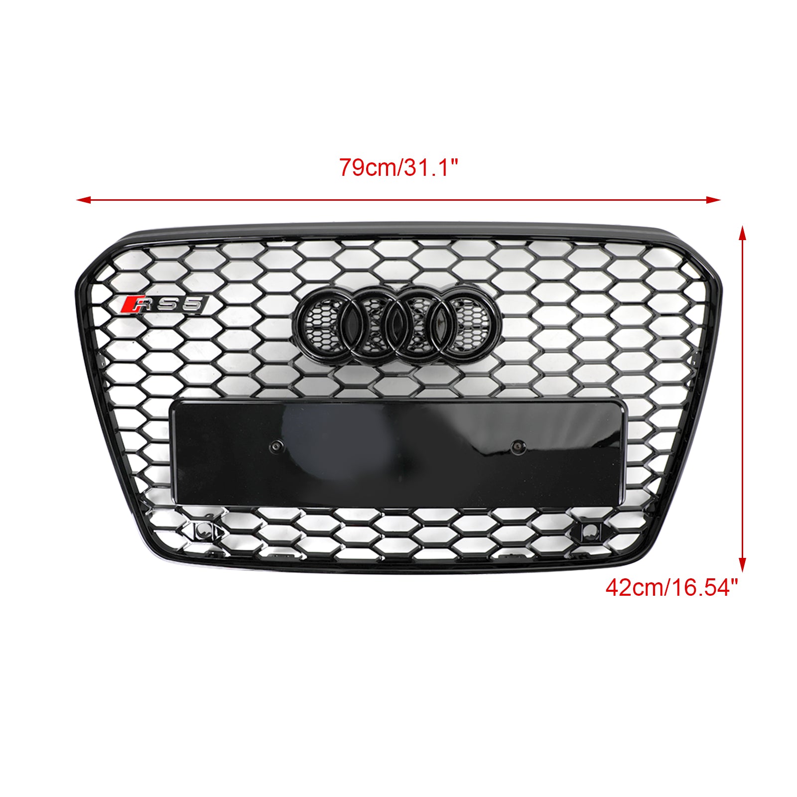 2013 2014 2015 2016Front Grille Audi A5 / S5 B8.5 style Honeycomb Mesh Front Bumper Grille Grill