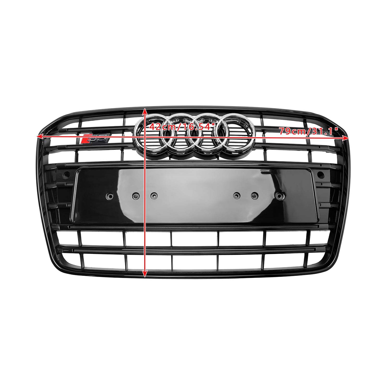 Griglia per paraurti anteriore stile Audi A5 S5 B8.5 S5 2012-2015 nera
