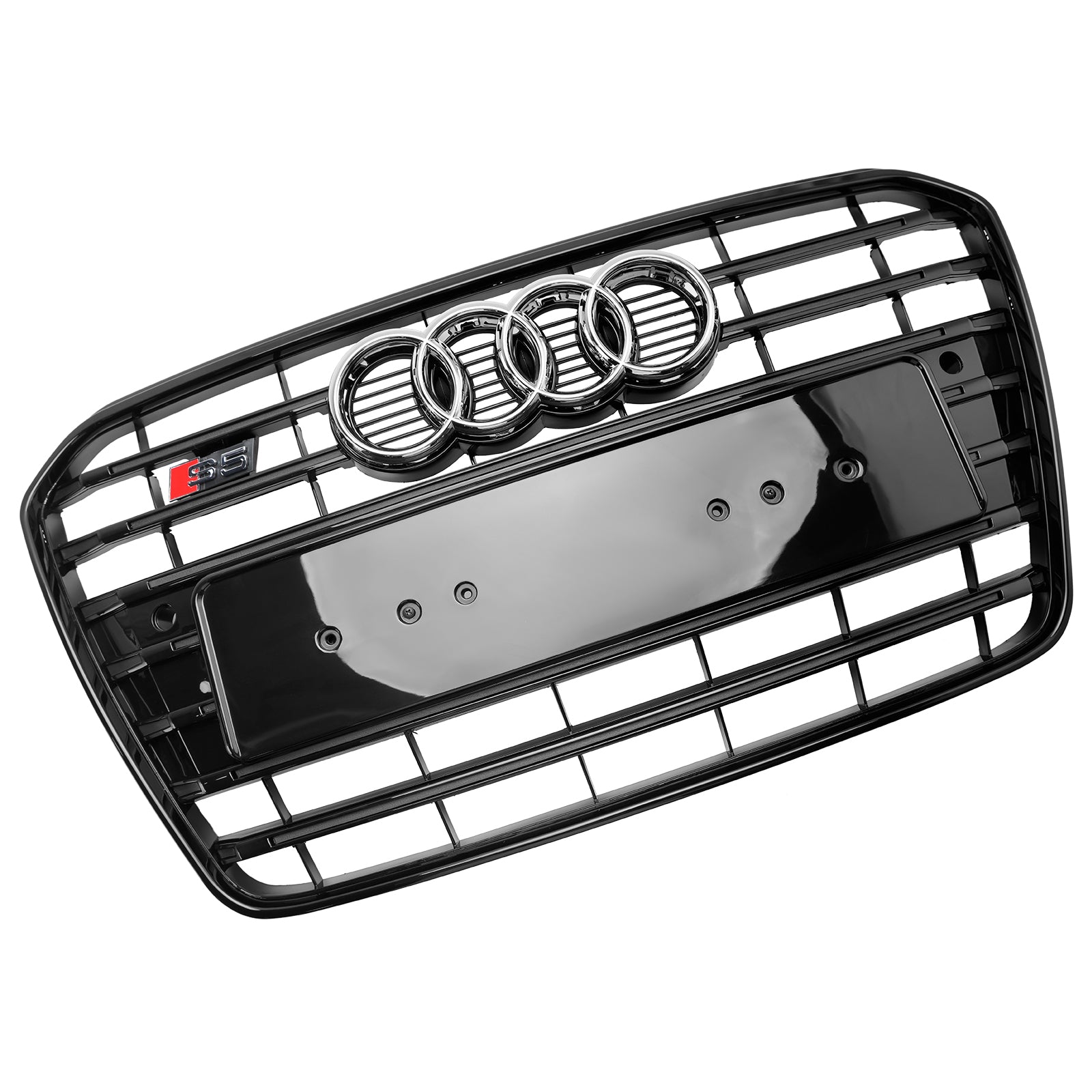 Griglia per paraurti anteriore stile Audi A5 S5 B8.5 S5 2012-2015 nera