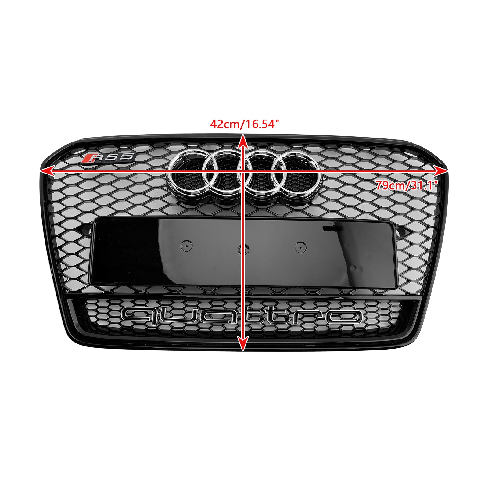 2013 2014 2015 2016 Audi A5 S5 B8.5 RS5 Style Grille de pare-chocs avant en nid d'abeille