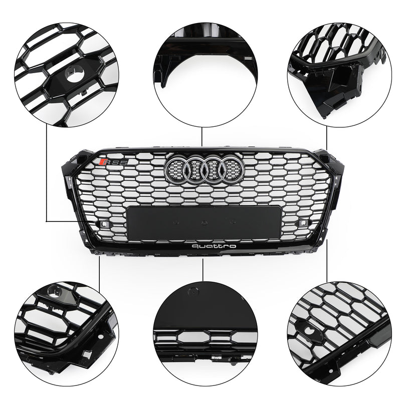 2017-2019 Audi A5 S5 B9 RS5 Style Honeycomb Sport Mesh Hex Grille Grill