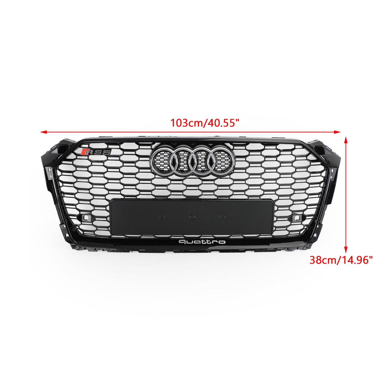 2017 2018 2019 Audi A5 S5 B9 RS5 štýl Honeycomb Sport Mesh Hex Grille Grill Grill