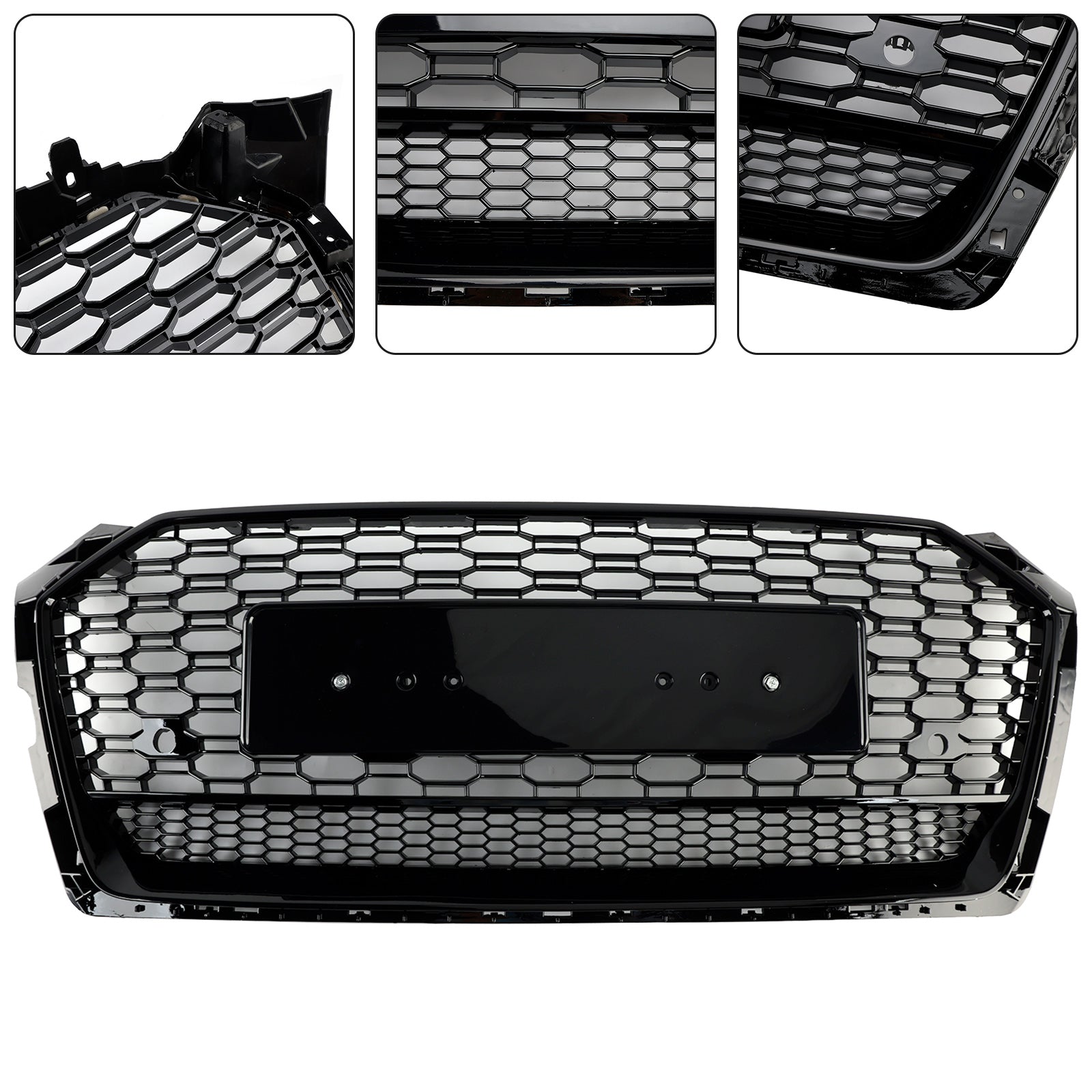 2017-2019 Audi A5 S5 B9 RS5 Style Honeycomb Sport Mesh Hex Grill Grille