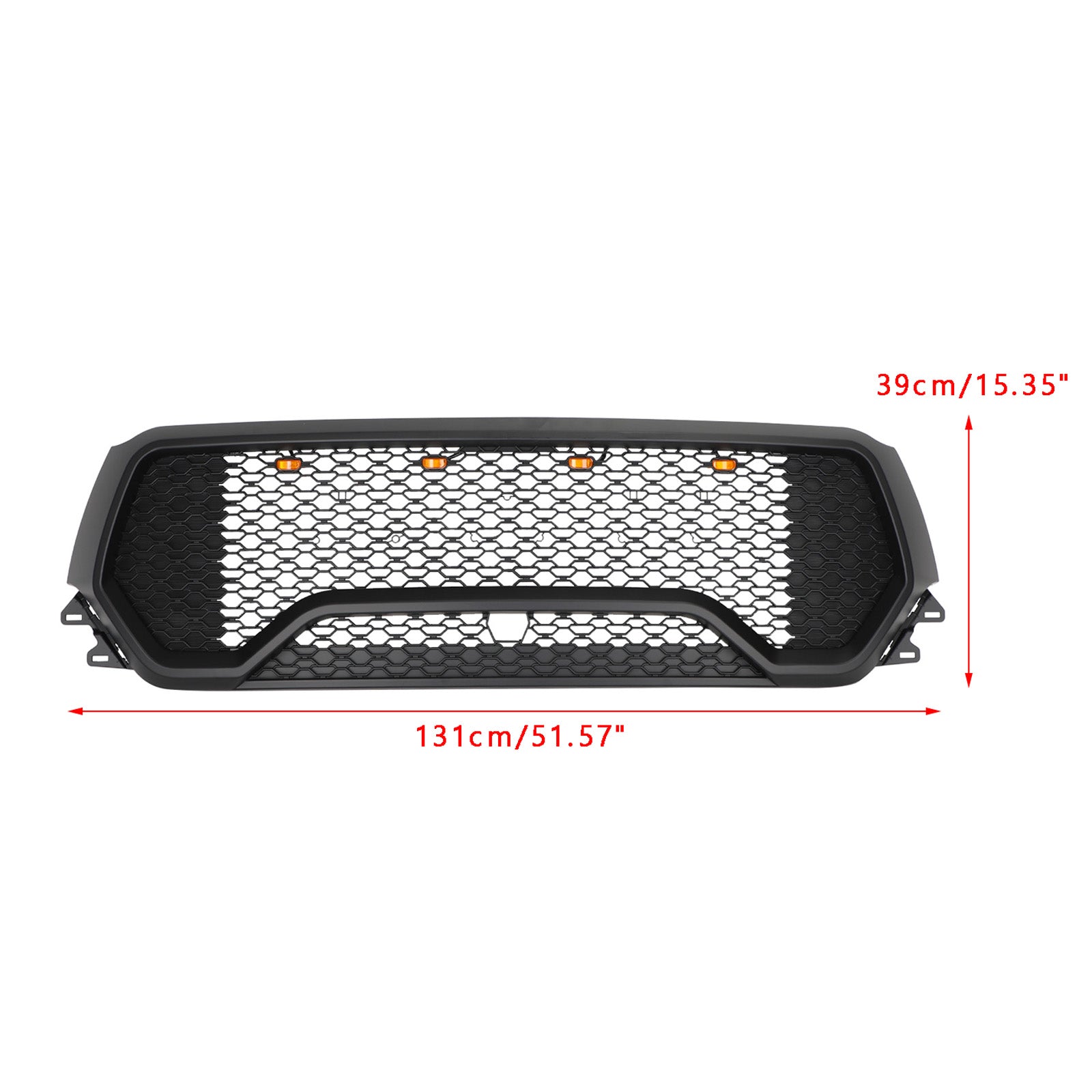 2019-2022 Dodge Ram 1500 TRX Style LED Honeycomb Front Upper Hood Grille