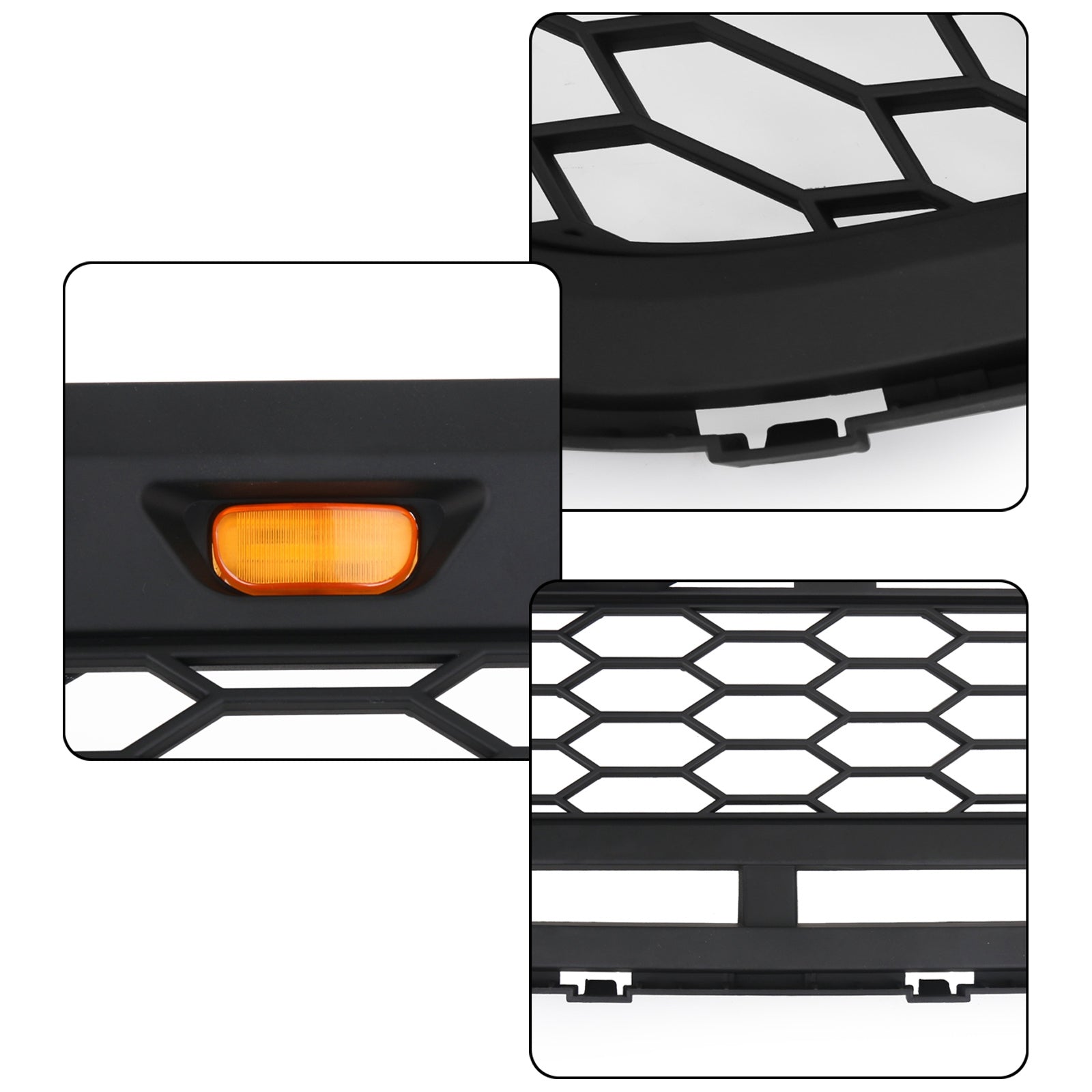 Calandre supérieure noire de pare-chocs avant de Style Raptor de bord pour Ford Edge 2015-2018
