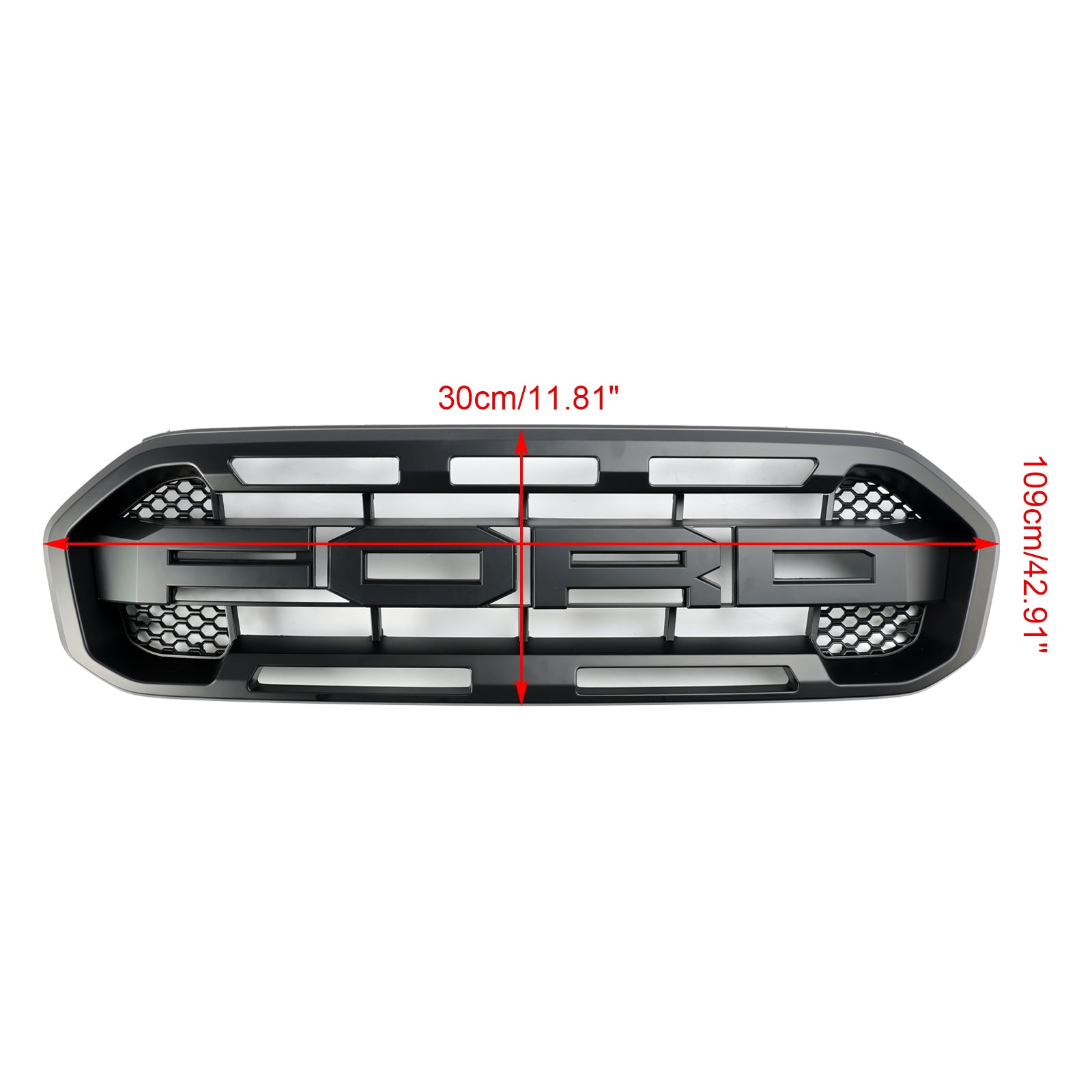 Parrilla de parachoques delantero estilo Raptor negro Ford Ranger 2019-2023