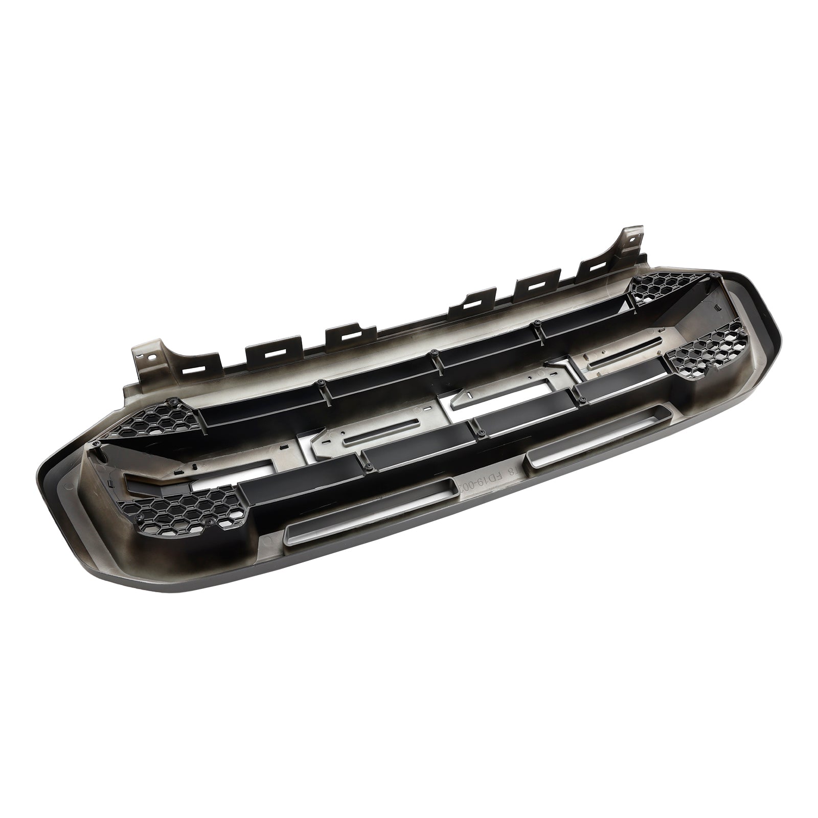 Parrilla superior 2019-2023 (con letras) Parrilla de parachoques delantero estilo Raptor compatible con Ford Ranger negro
