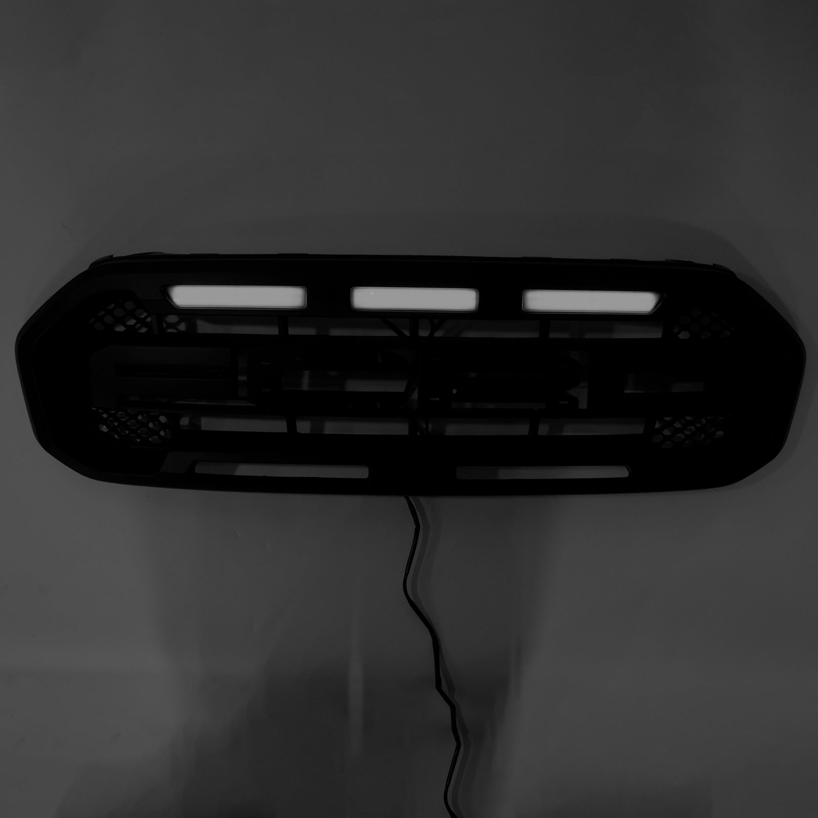 2019-2023 Ford Ranger met witte led Raptor-stijl voorbumpergrille, zwart