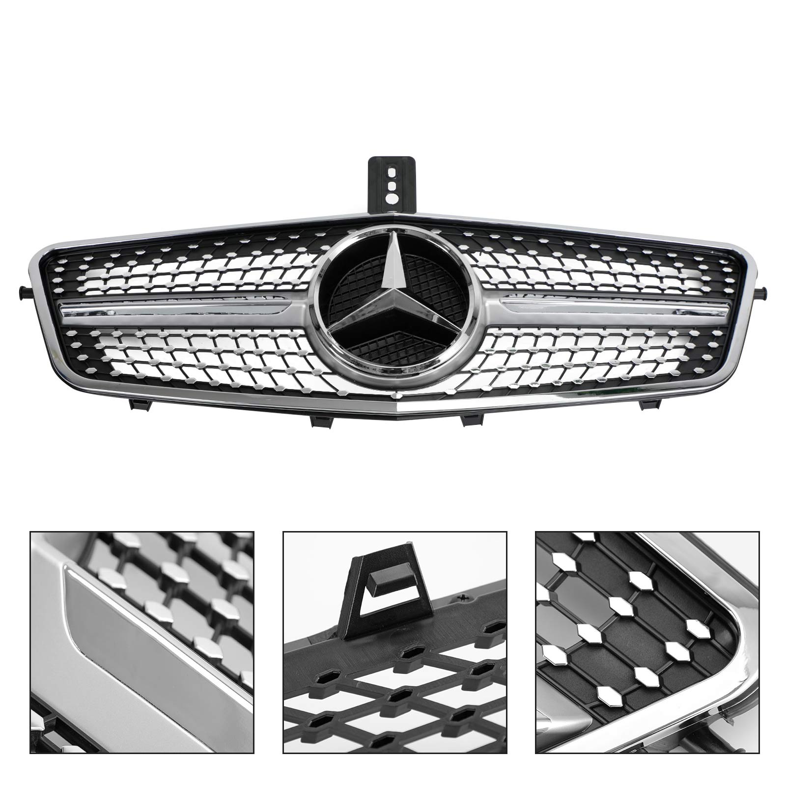 Mercedes-Benz 2010-2013 W212 Parrilla delantera de diamante Clase E E350 E550