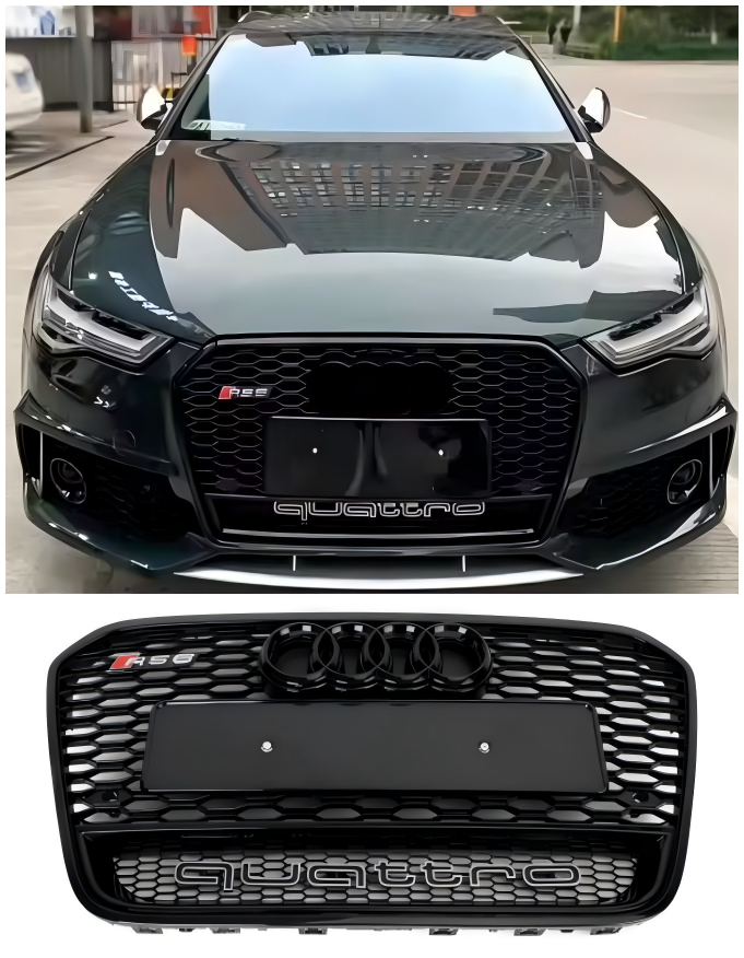 2012-2015 Audi A6 S6 C7 RS6 Style Front Mesh Honeycomb Grille Grill