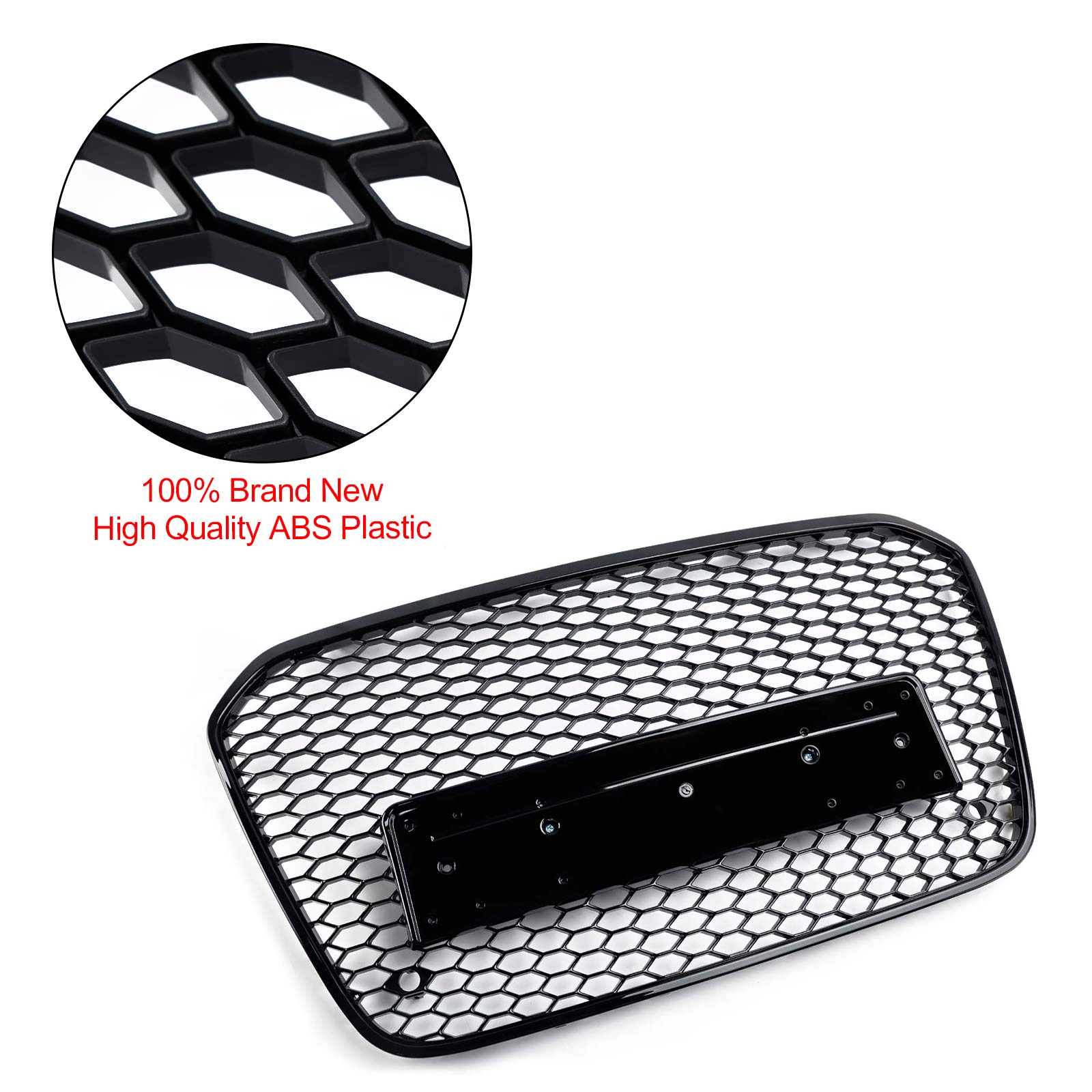 2012-2015 Audi A6 C7 S6 RS6 Stijl Honingraat Voorbumper Grille Grill