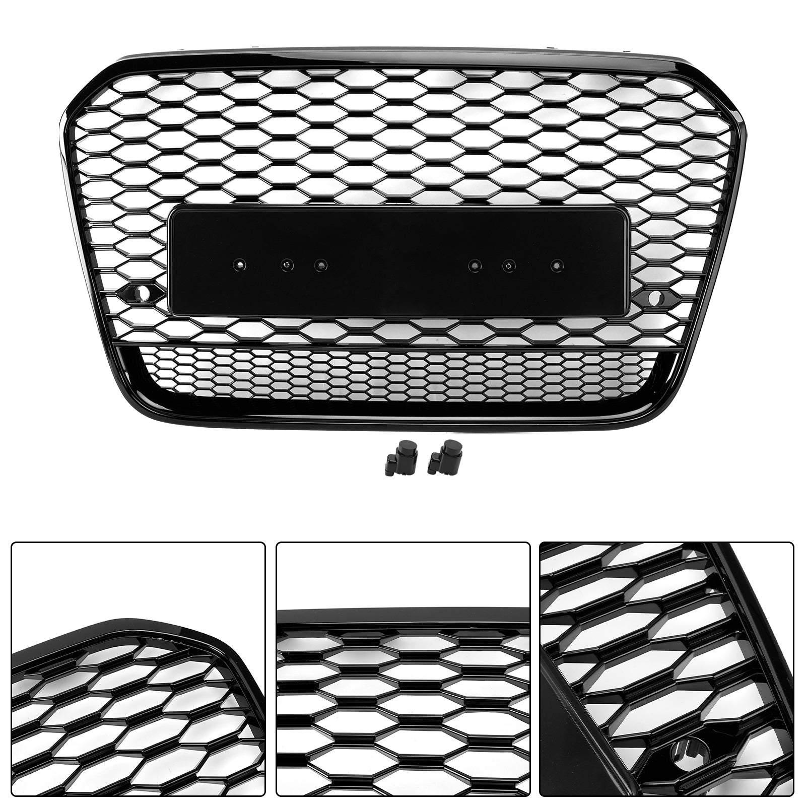 2012-2015 Audi A6 S6 C7 RS6 Style Front Mesh Honeycomb Grill Grille